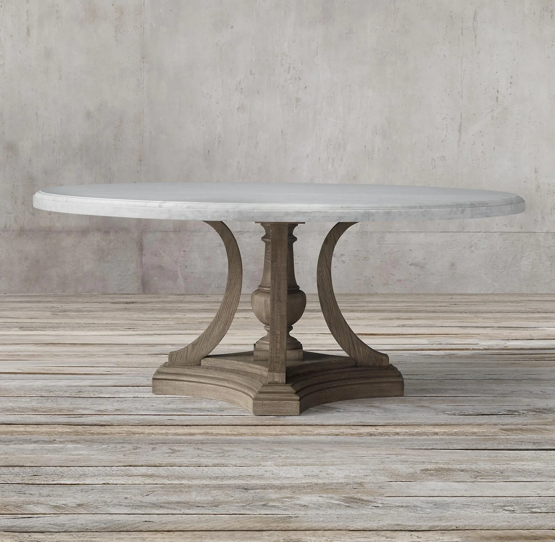 St. James Marble Round Dining Table