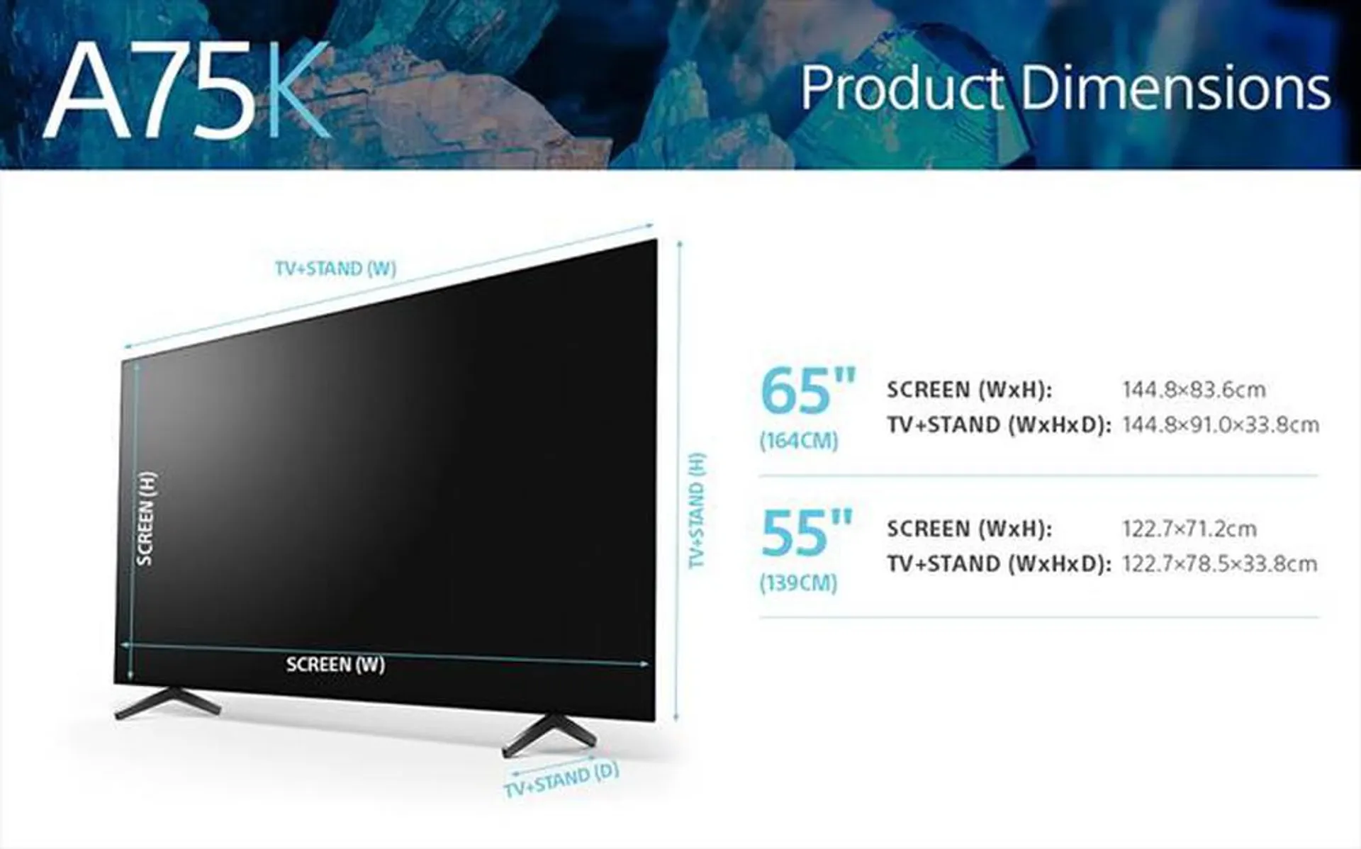 SONY - Smart TV OLED 4K 65" XR65A75KAEP-Nero