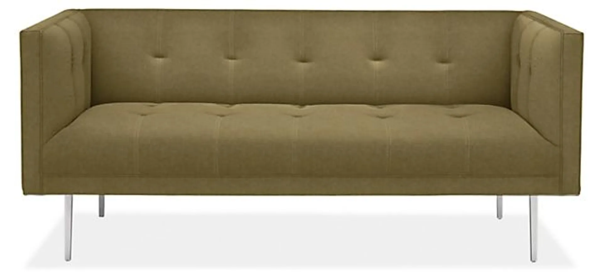 Wynwood 70" Loveseat in Sumner Fern/Banks Fir with Aluminum Legs