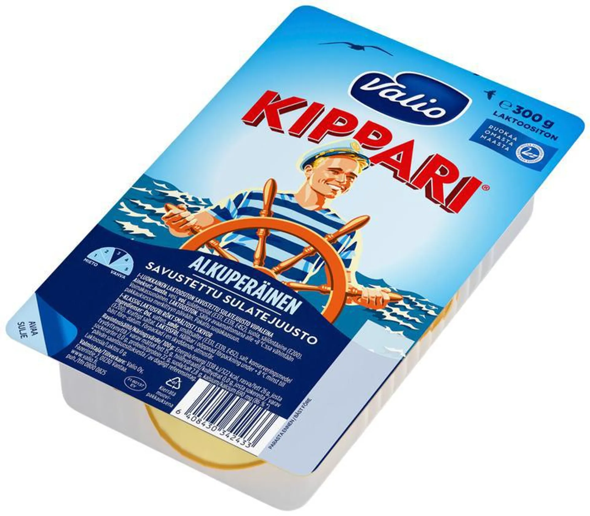 Valio Kippari® e300 g sulatejuustoviipale laktoositon