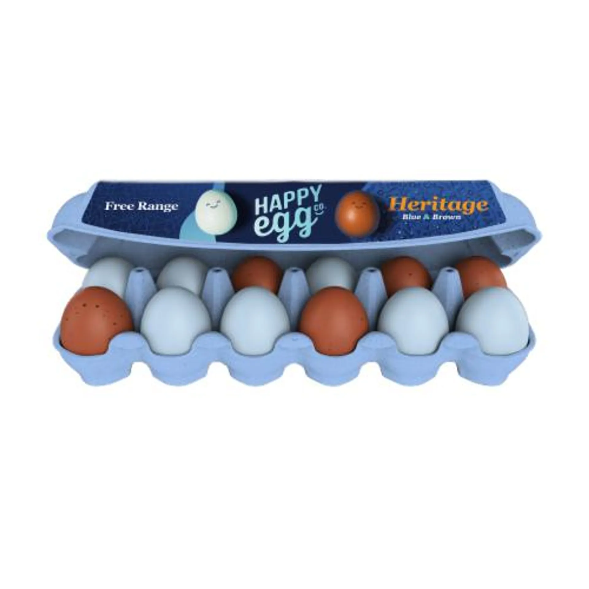 Happy Egg Co.® Free Range Heritage Breed Large Blue & Brown Eggs