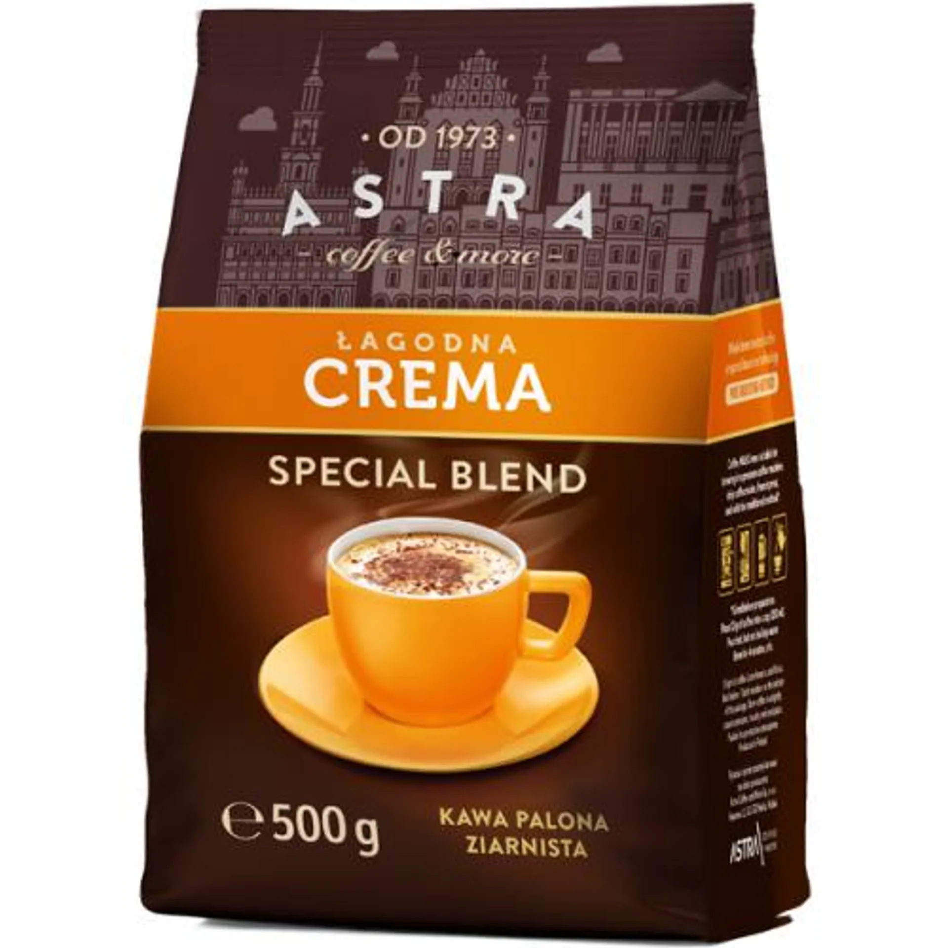 Kawa Astra Łagodna Crema ziarnista 500g