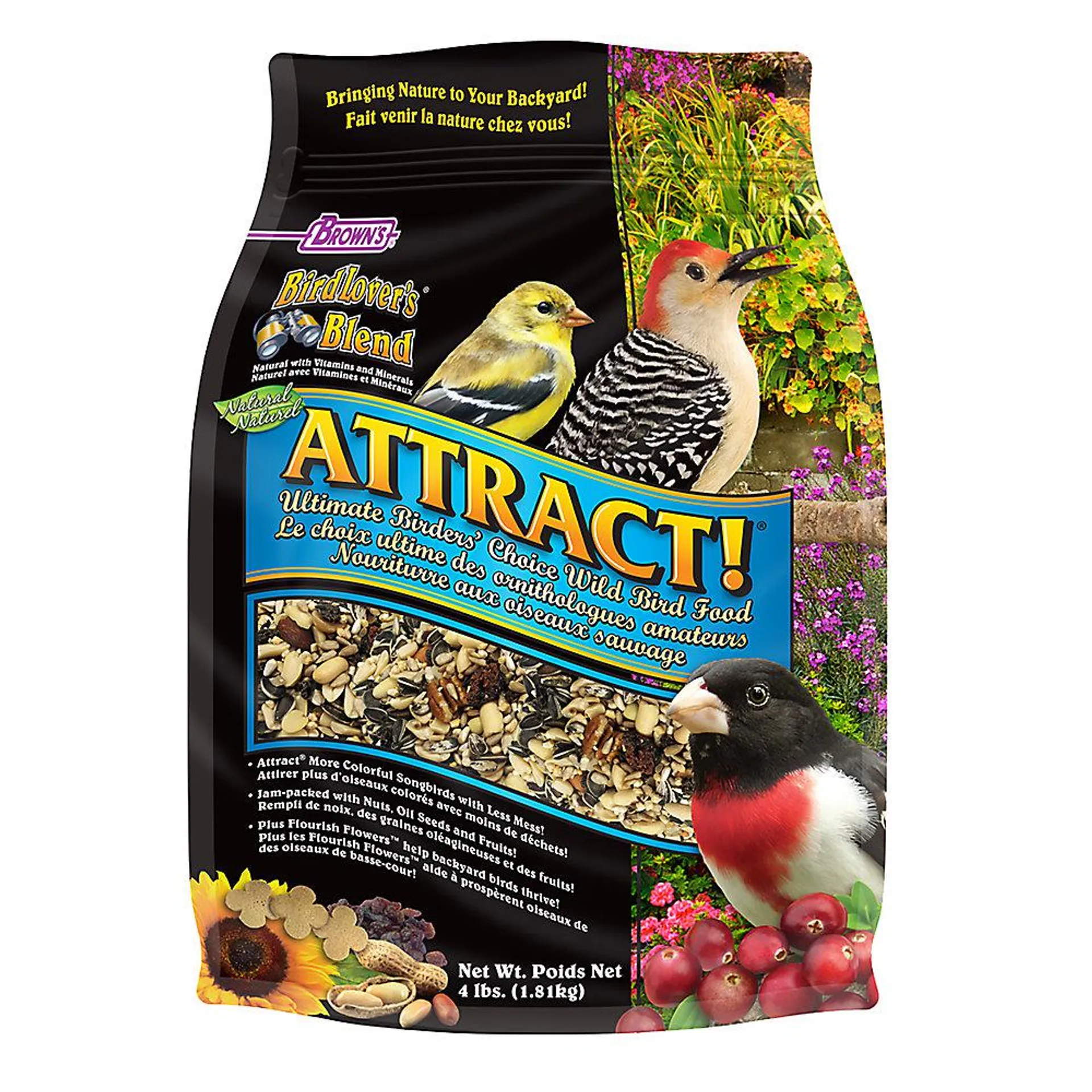 Brown's® BirdLover's® Blend Natural Attract! Wild Bird Seed