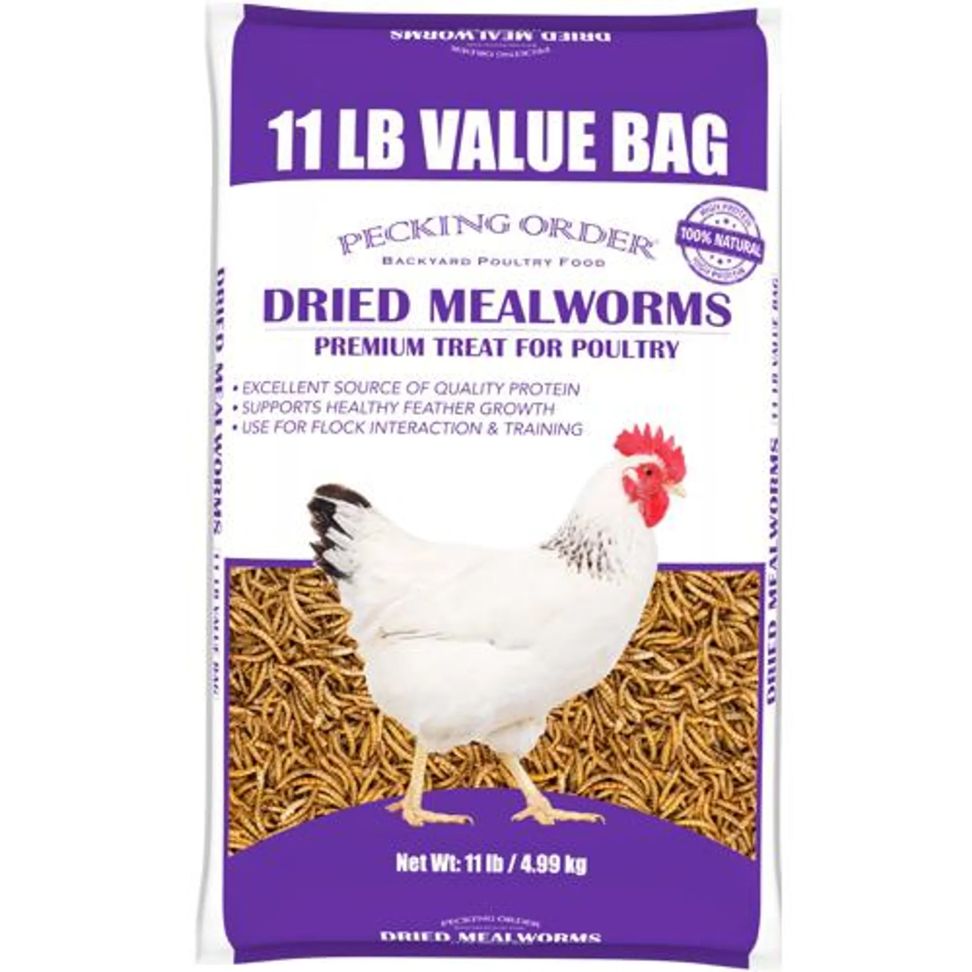 Pecking Order Dried Mealworm, 11lbs