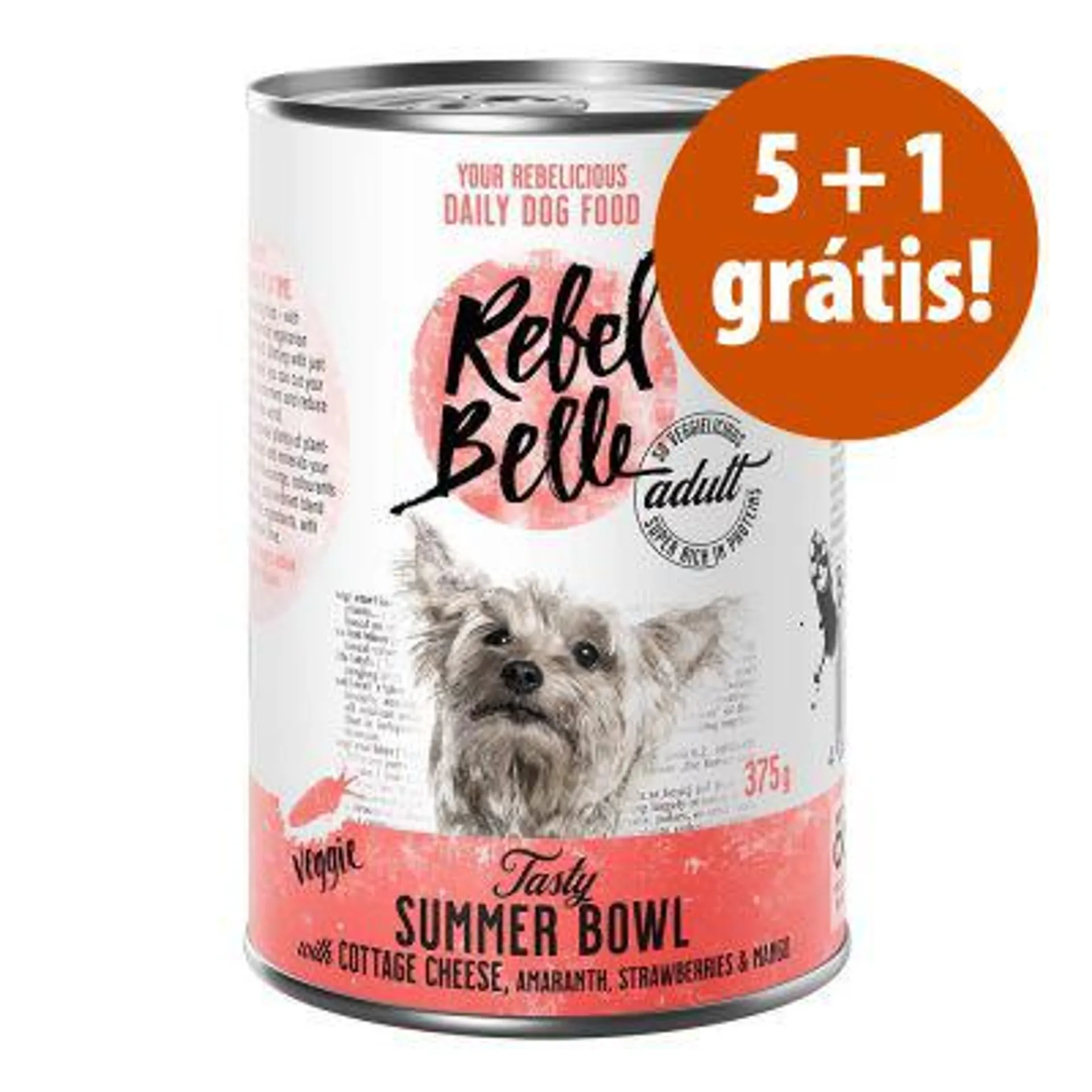 Rebel Belle comida húmida para cães em promoção: 5 + 1 grátis!