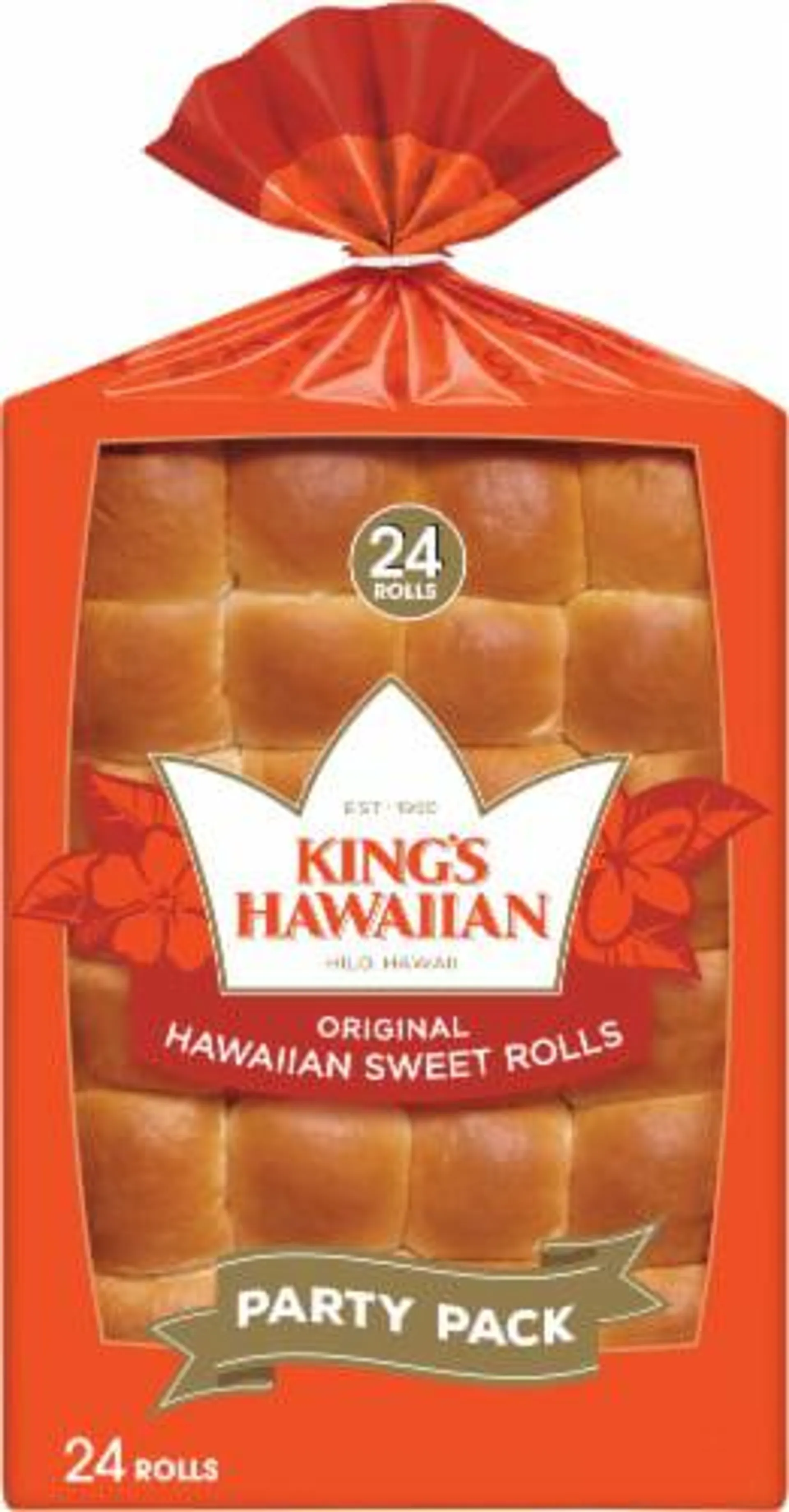 King's Hawaiian Original Hawaiian Sweet Rolls Party Pack