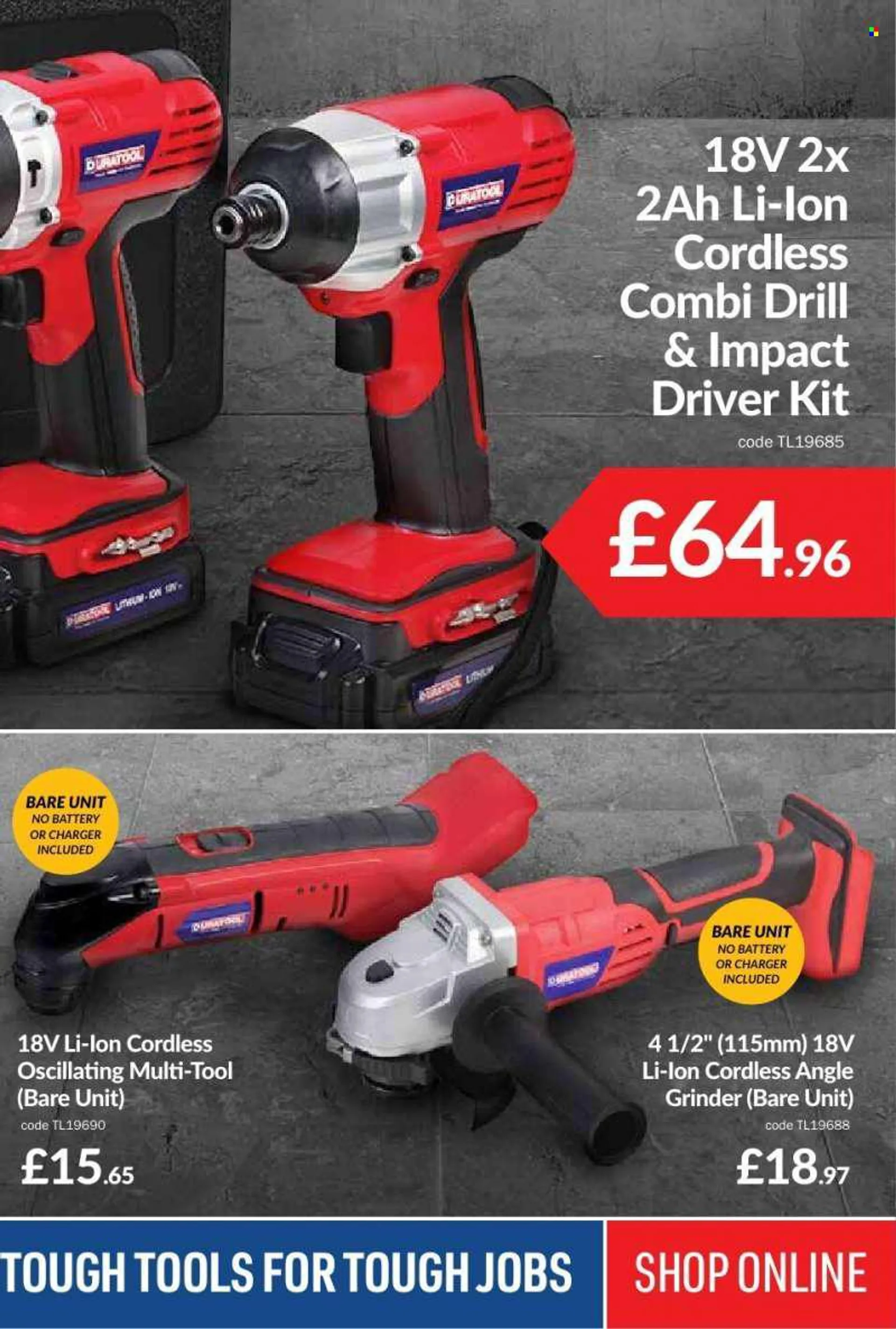 CPC offer  - Sales products - grinder, impact driver, angle grinder. Page 27.