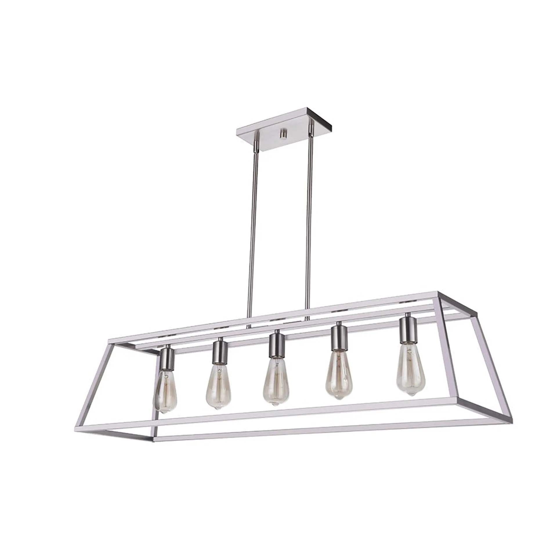 Parkville 5 Light Island Pendant - Satin Nickel