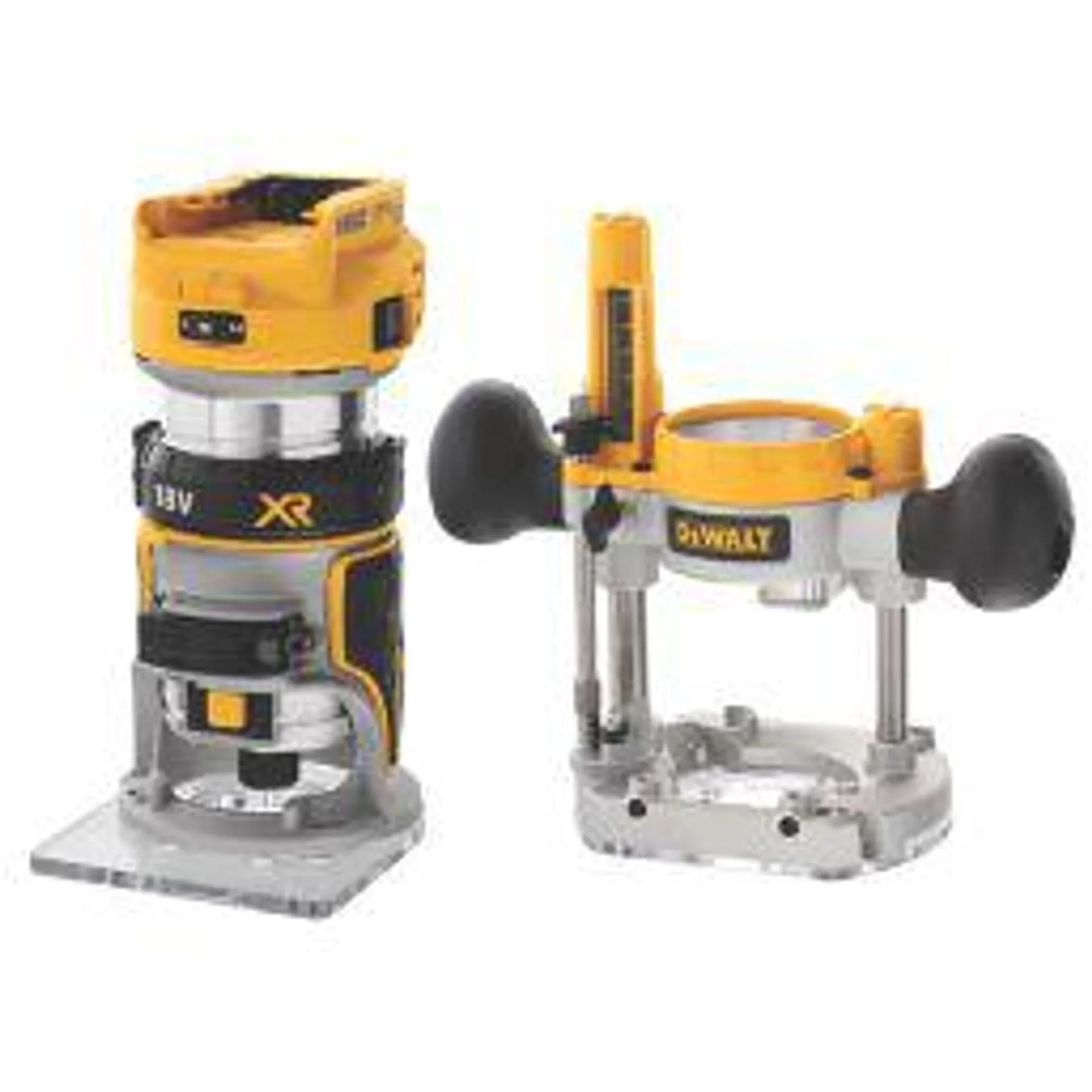 DeWalt DCW604NT-XJ 18V Li-Ion XR 1/4" Brushless Cordless Router/Trimmer - Bare