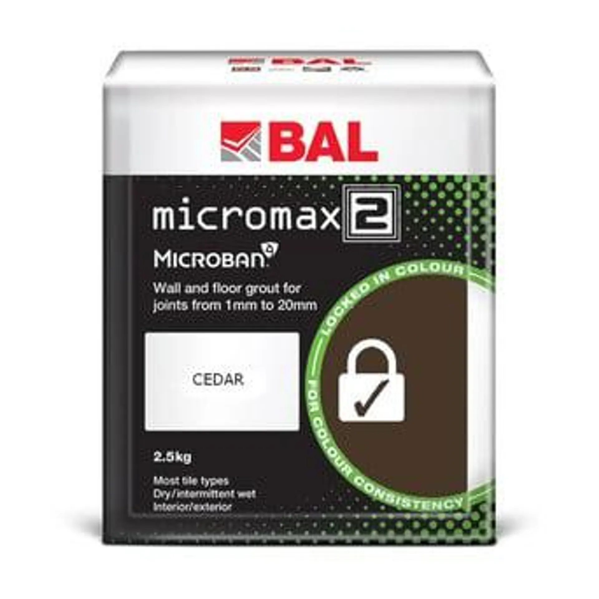 BAL Micromax2 Grout Cedar 2.5kg