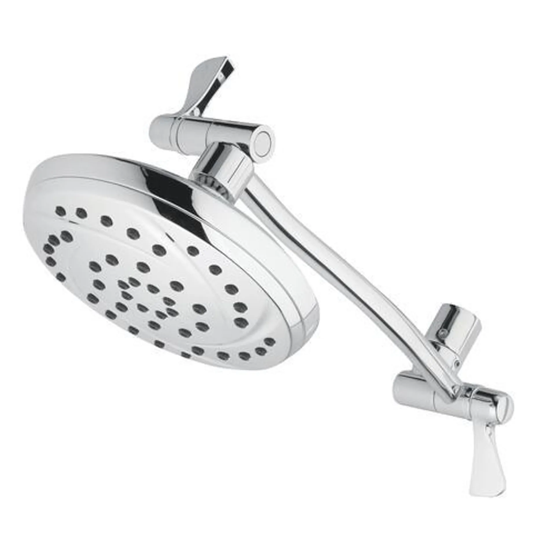 Plumb Works® 13" Chrome Rain Showerhead with Adjustable Arm