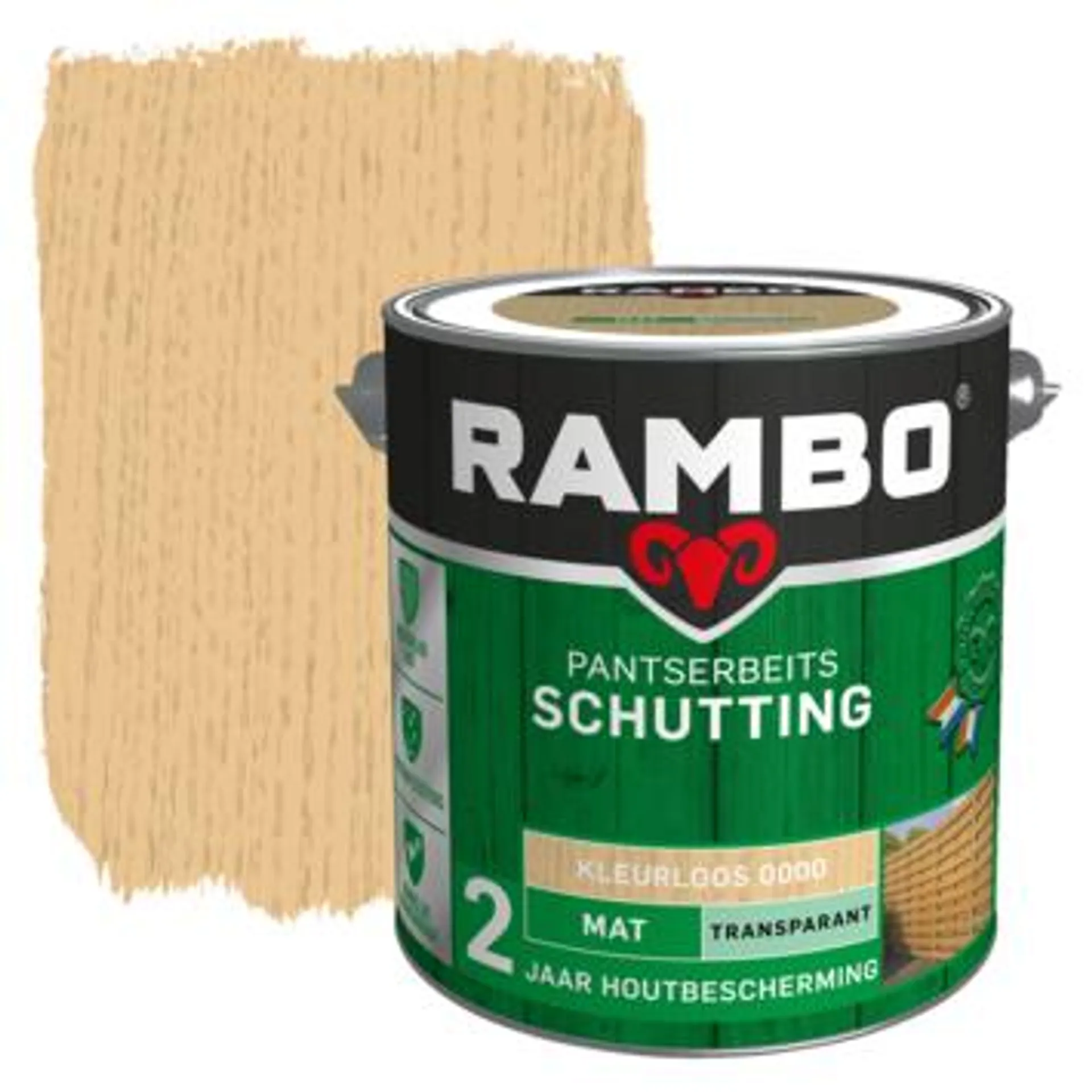 Rambo pantserbeits schutting transparant kleurloos mat 2,5 liter