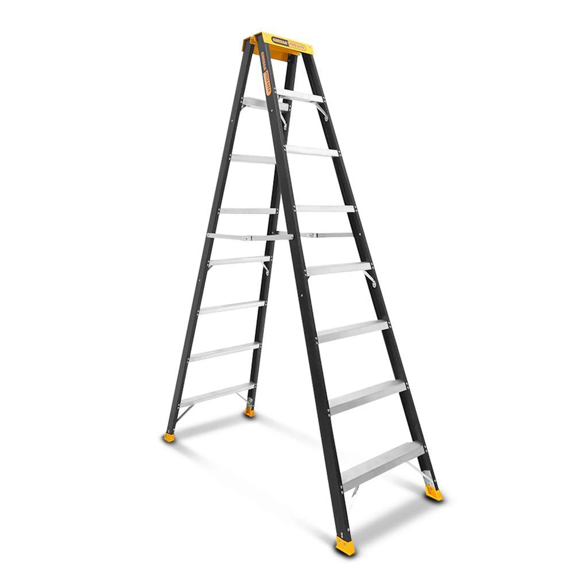 Gorilla FSM008-PRO PRO-LITE 2.35m 150kg 8-Step Fibreglass Industrial Double Sided Step Ladder