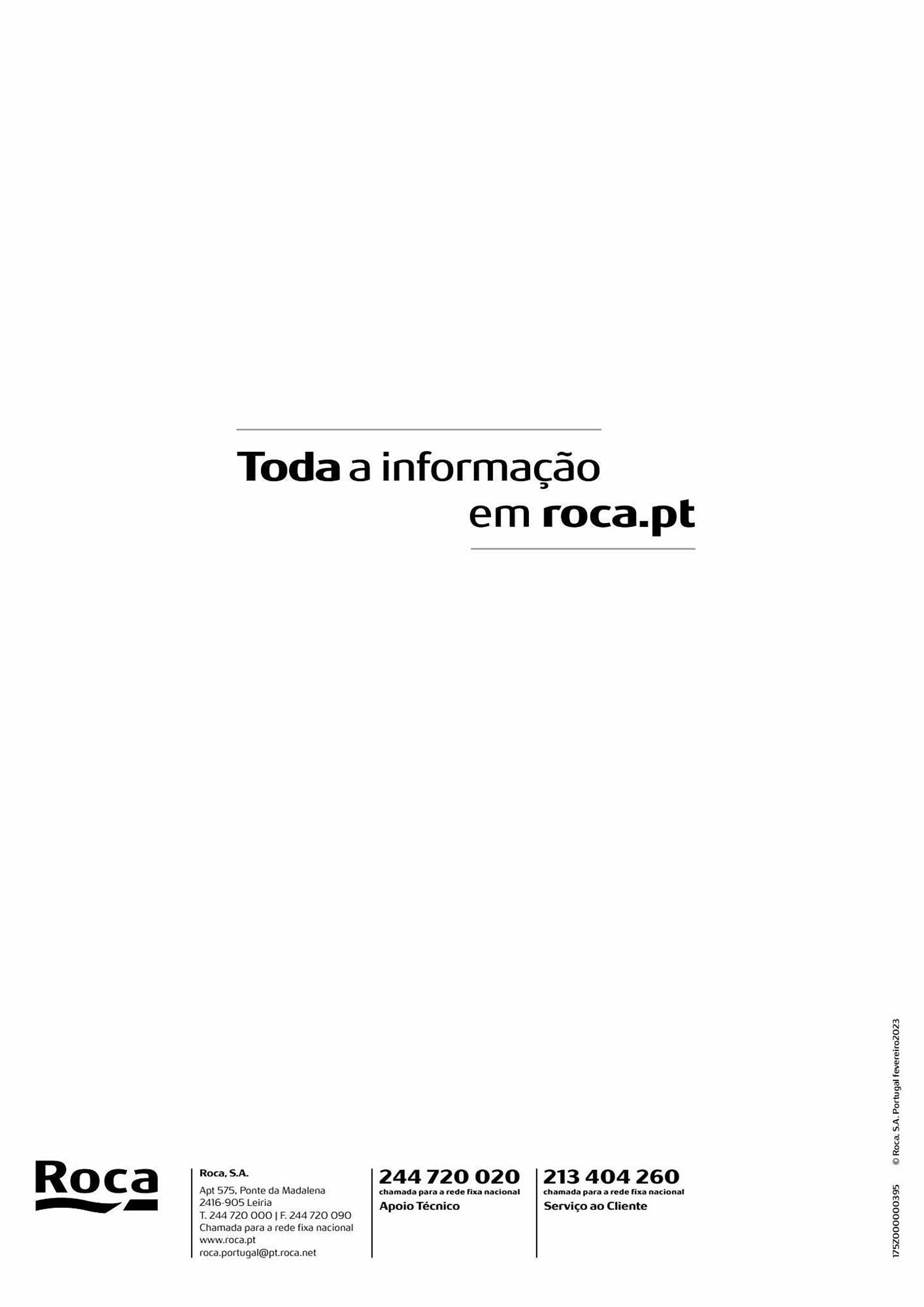 Folheto Roca - 99