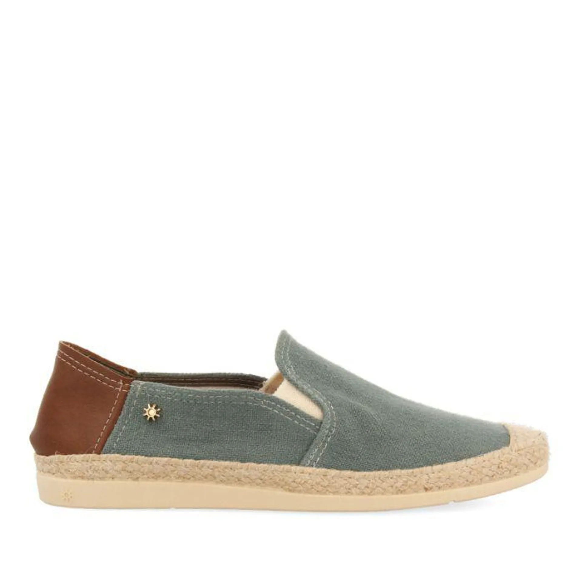 GREEN LA SIESTA ESPADRILLES WITH RECYCLED LINEN FOR MAN ALFARER