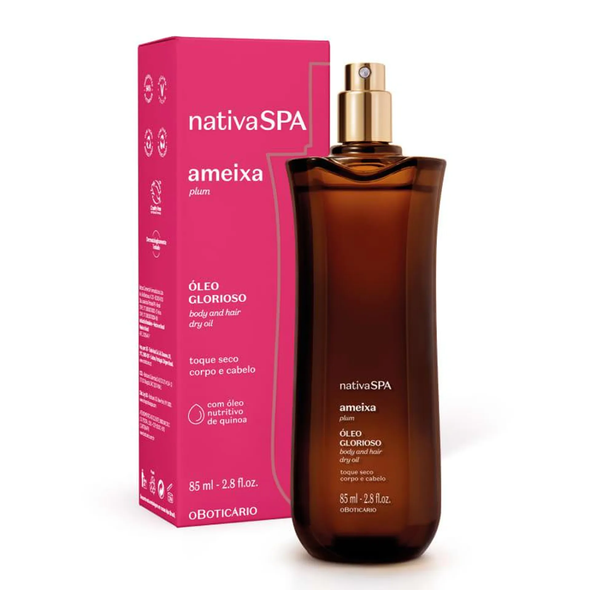 Óleo Multifuncional Glorioso Nativa SPA Ameixa 85ml