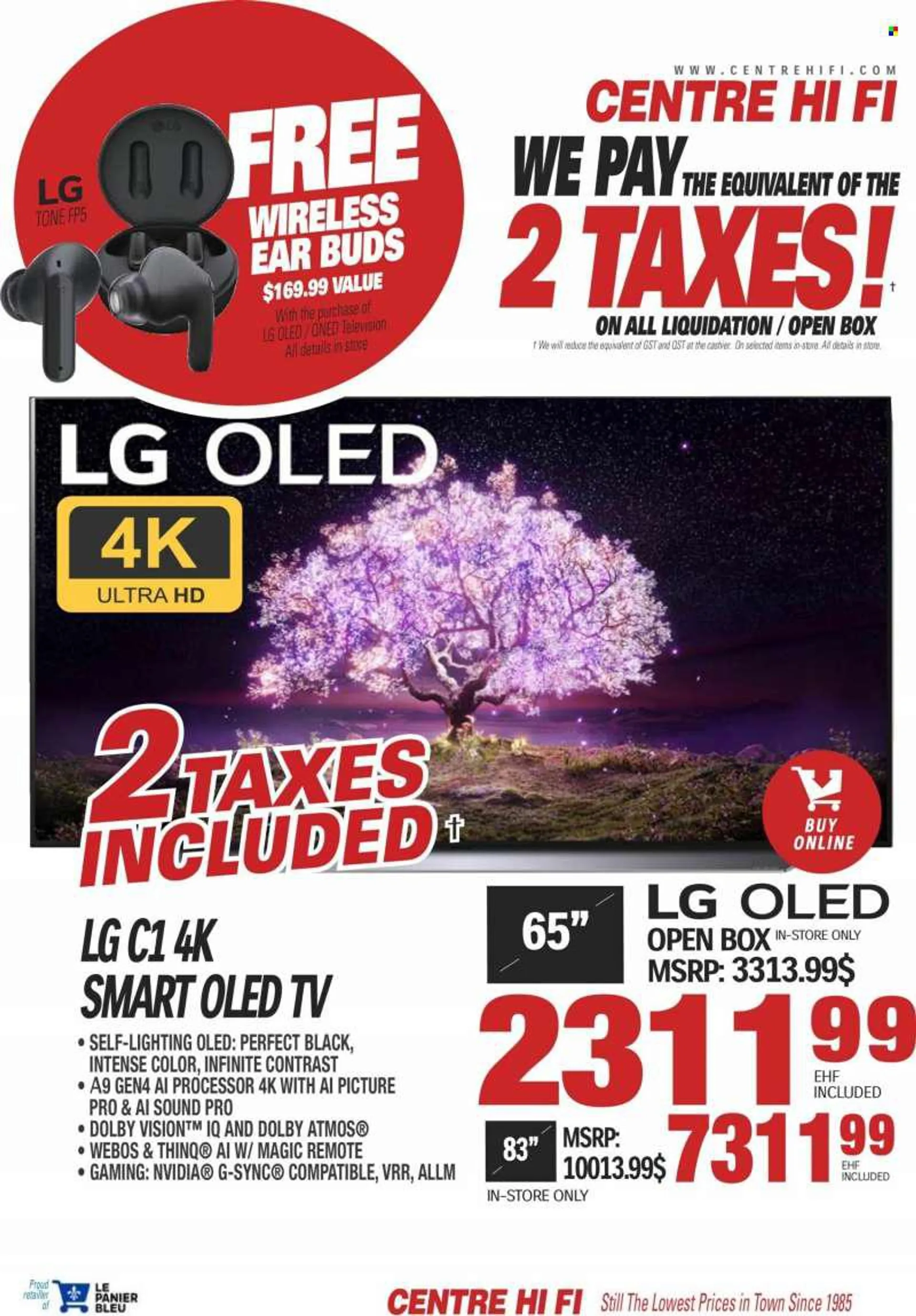 Centre Hi-Fi Flyer - June 24, 2022 - June 30, 2022 - Sales products - webos, UHD TV, ultra hd, TV, LG. Page 2.