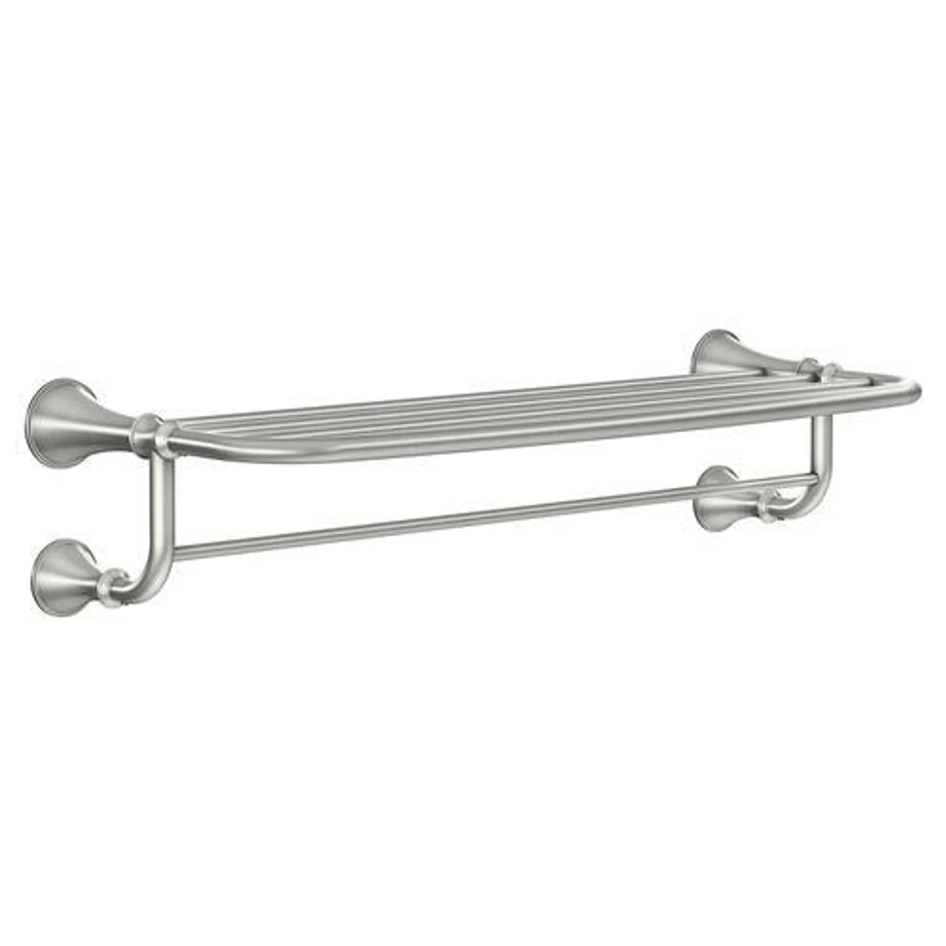 Moen® 26" Spot Resist™ Brushed Nickel Bathroom Towel Shelf Rack