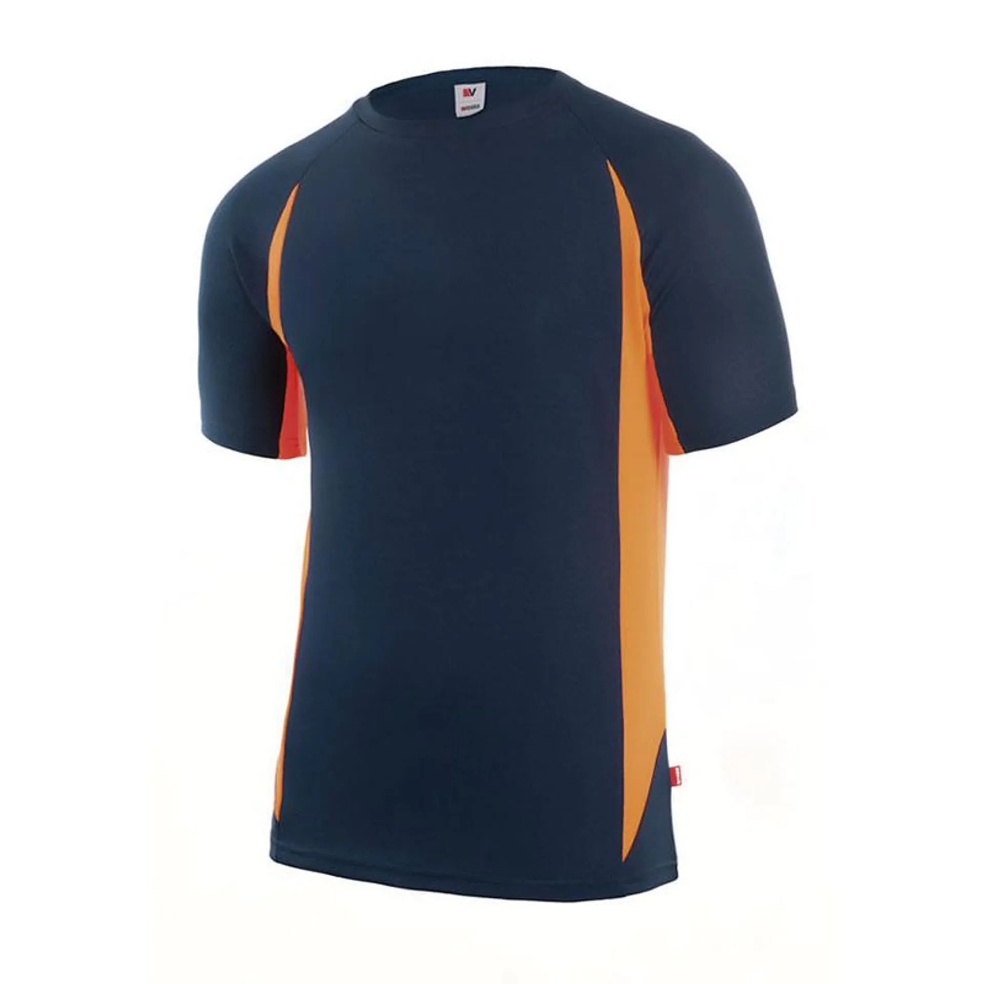 Camiseta técnica RATIO RC-1 azul marino/naranja