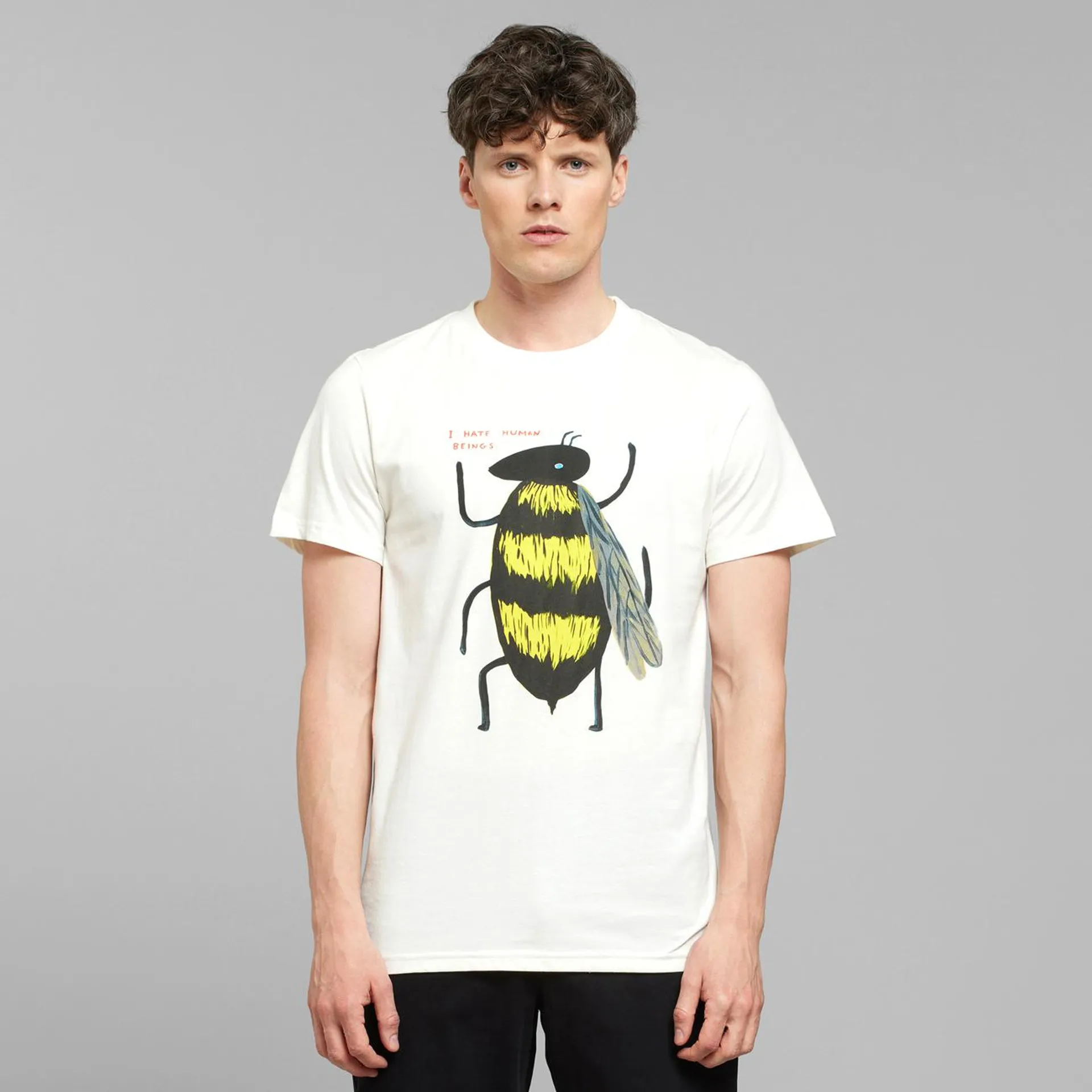 T-shirt Stockholm Shrigley Bee Off White