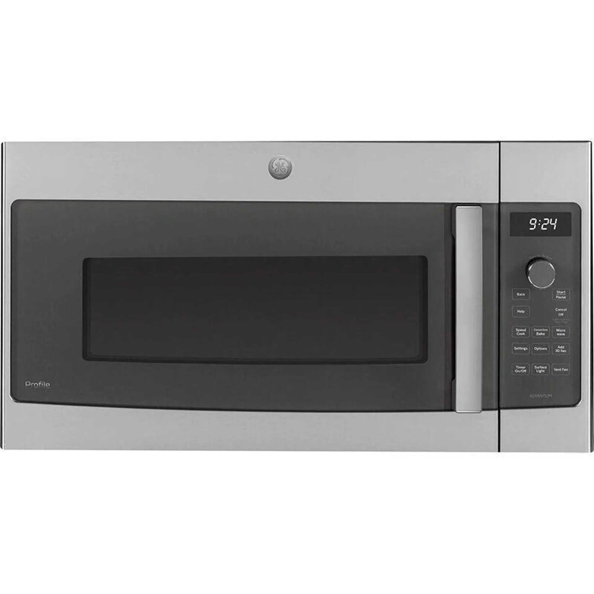 GE Profile 30" 1.7 Cu. Ft. Over-the-Range Microwave with 10 Power Levels, 300 CFM & Sensor Cooking Controls - Stainless Steel