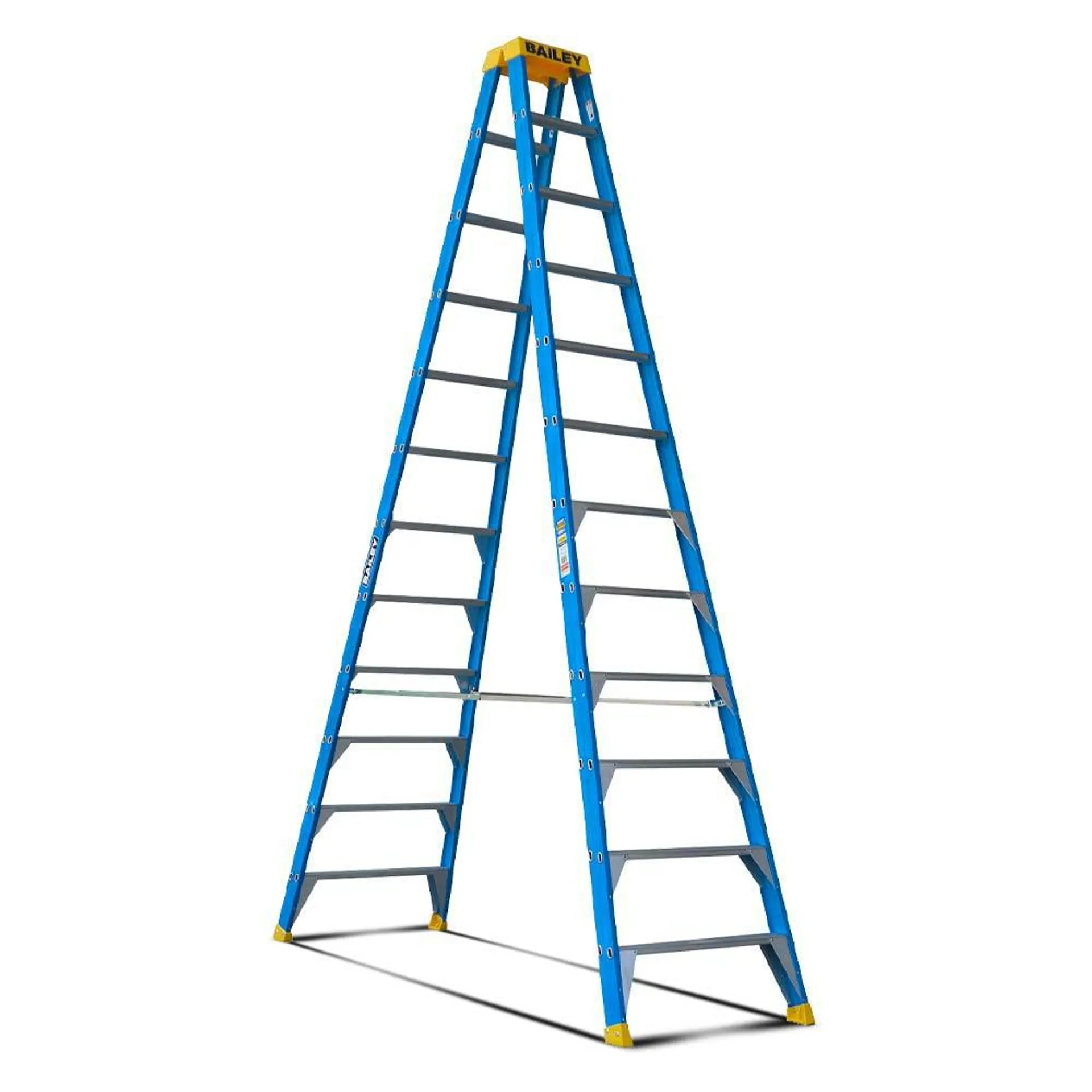 Bailey FS13984 12 Step 3.6m 150kg Fibreglass Double Sided Industrial Ladder