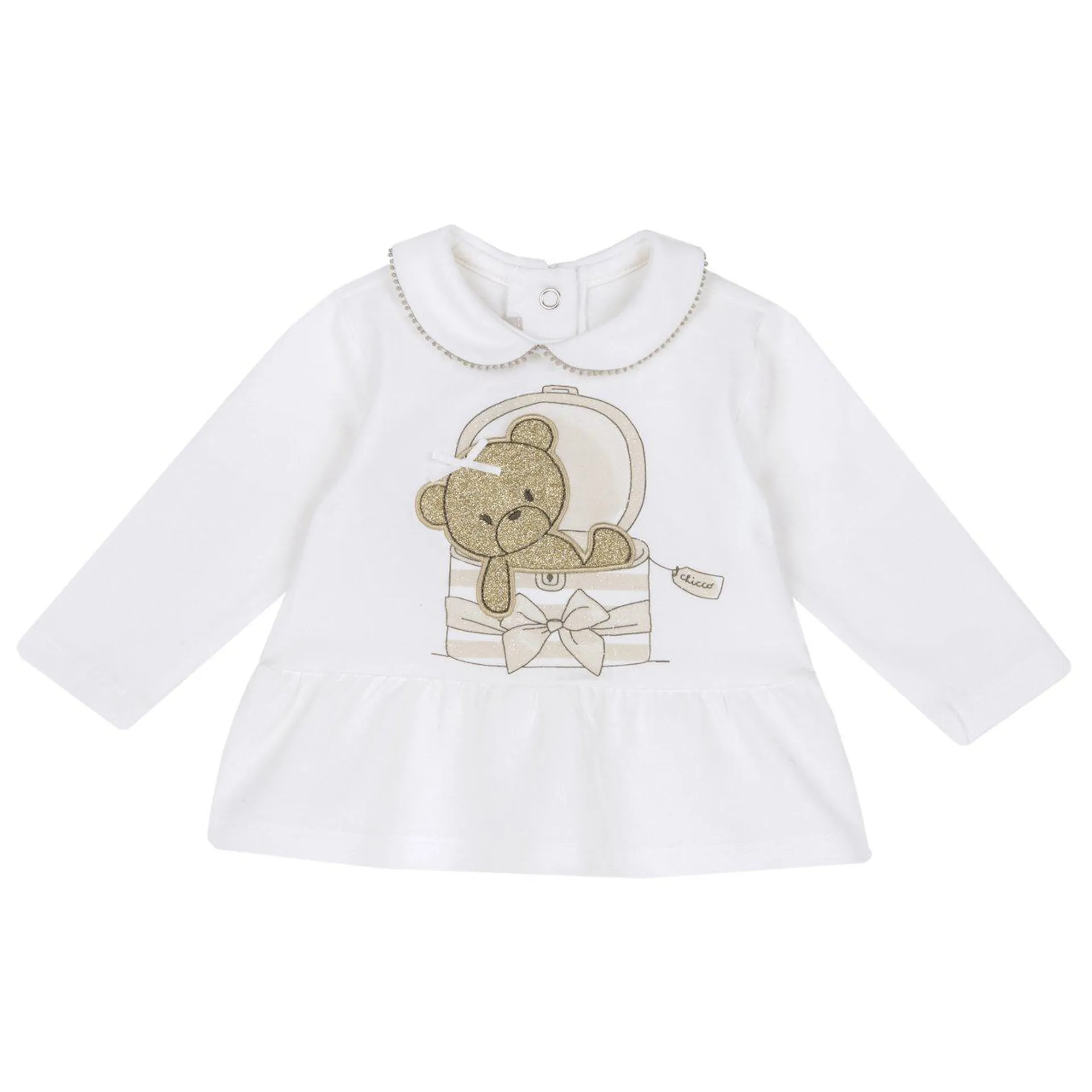T-shirt con orsetto - Cotone sostenibile