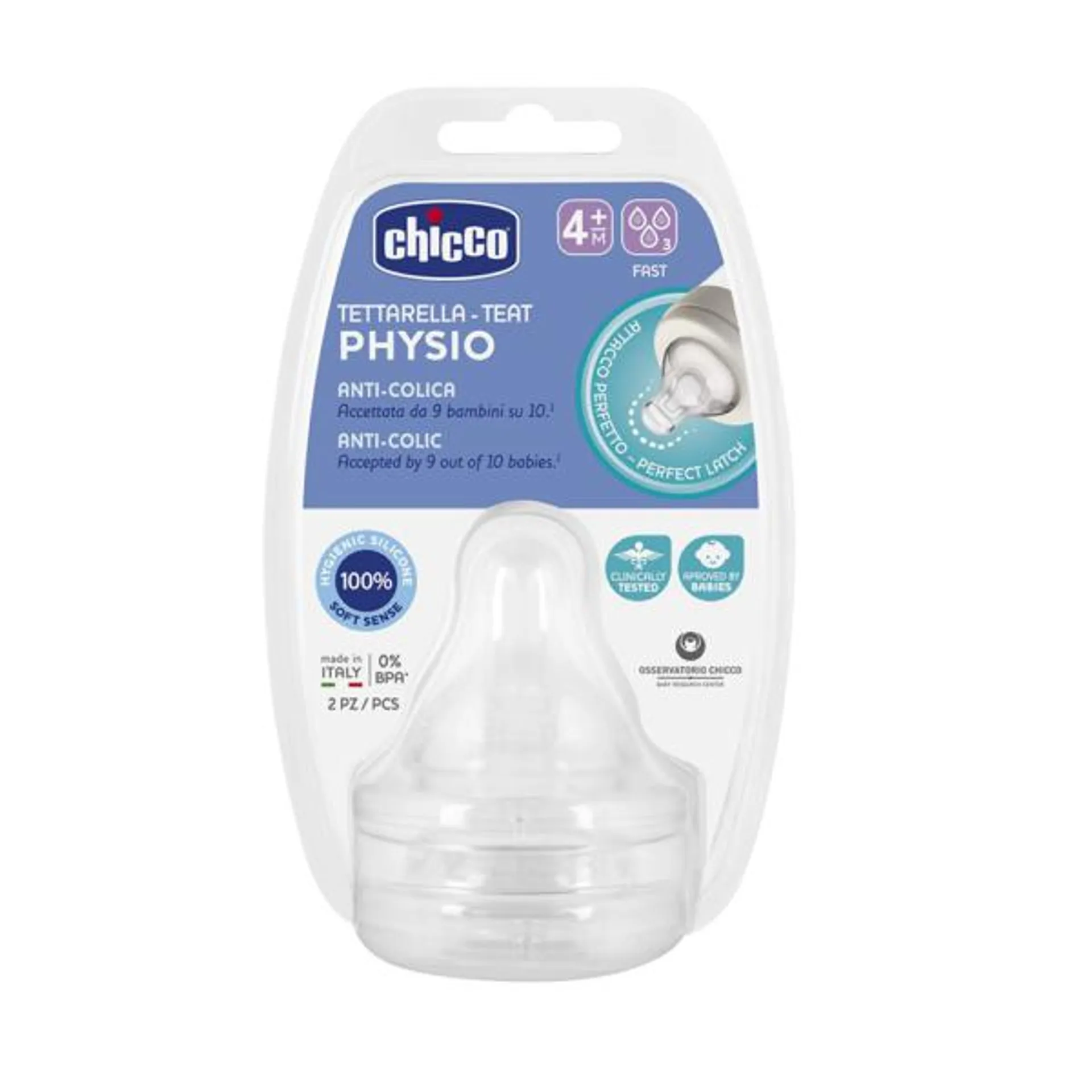 CHICCO TETINA PERFECT 5 4M FLUJO RAPIDO X2