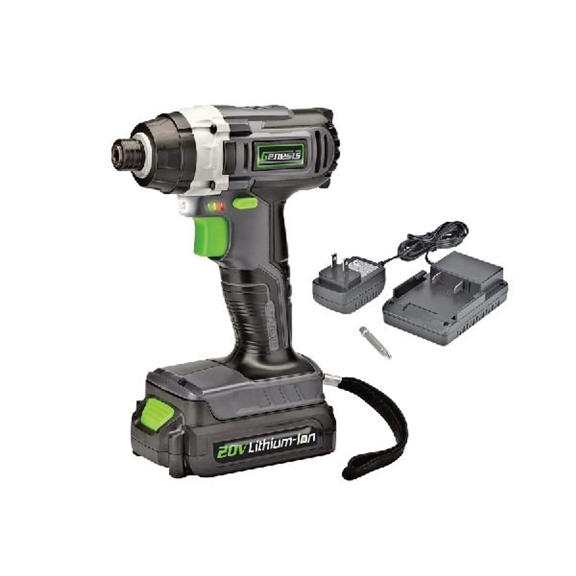 GLID20A Impact Driver, Battery Included, 20 V, 1.5 Ah, 1/4 in Drive, Hex Drive, 0 to 3800 ipm