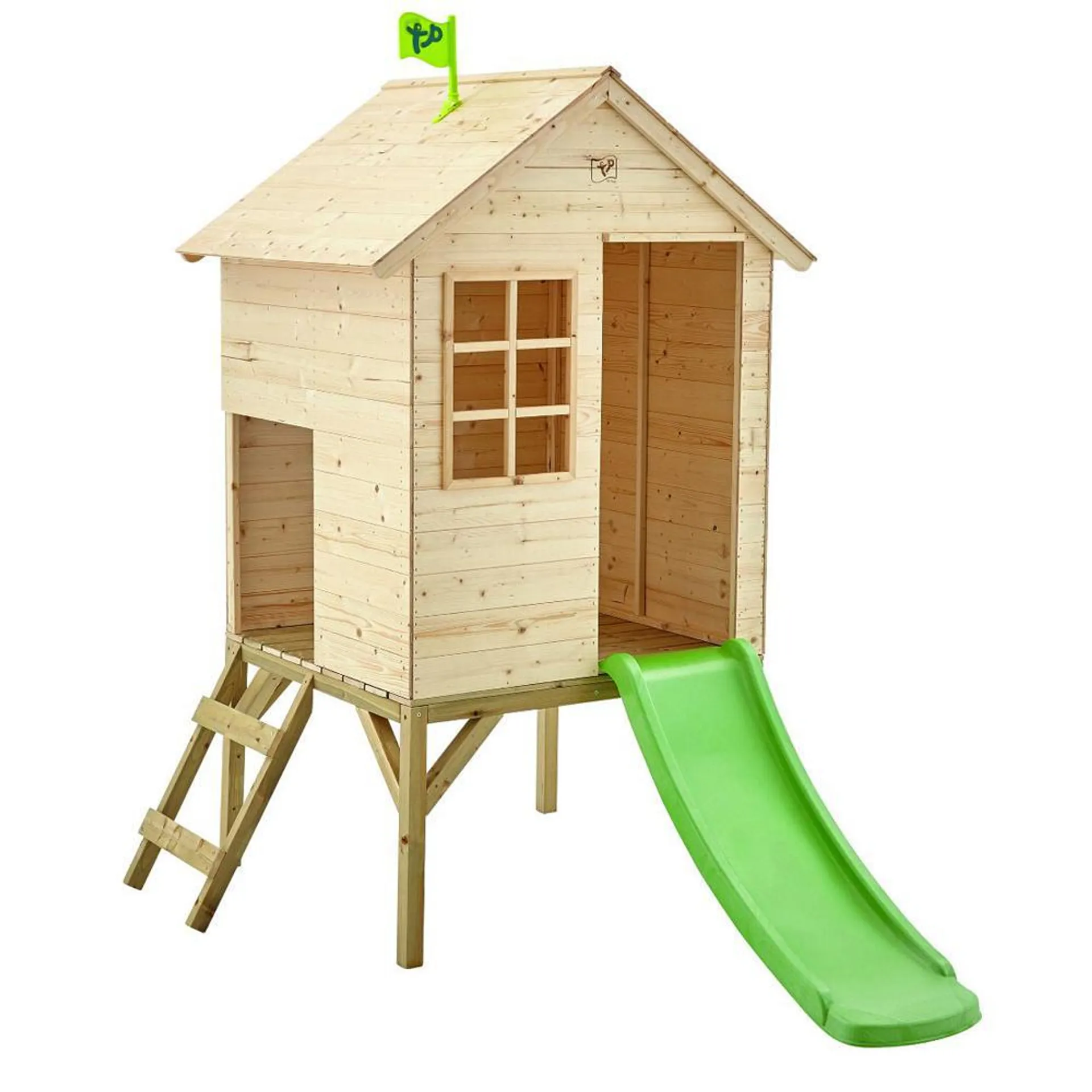 TP Sunnyside Wooden Play House with Slide