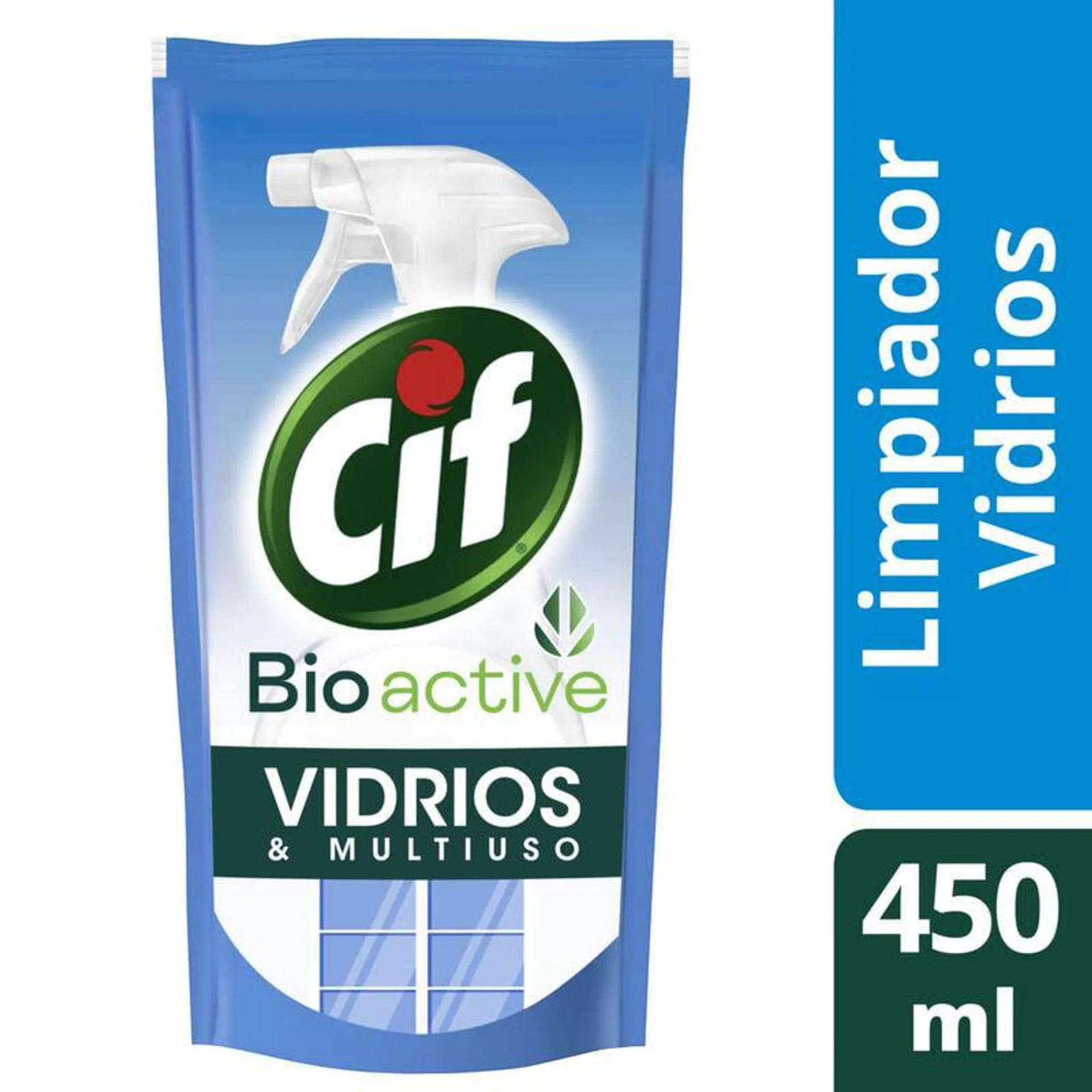 Limpiador CIF Bioactive Vidrios & Multiuso 450 Ml.