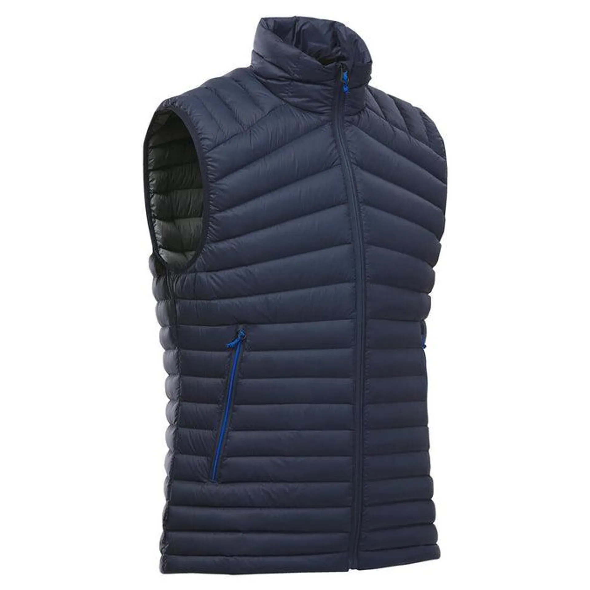 Men’s Mountain Trekking Sleeveless Down Gilet - TREK 100 Navy
