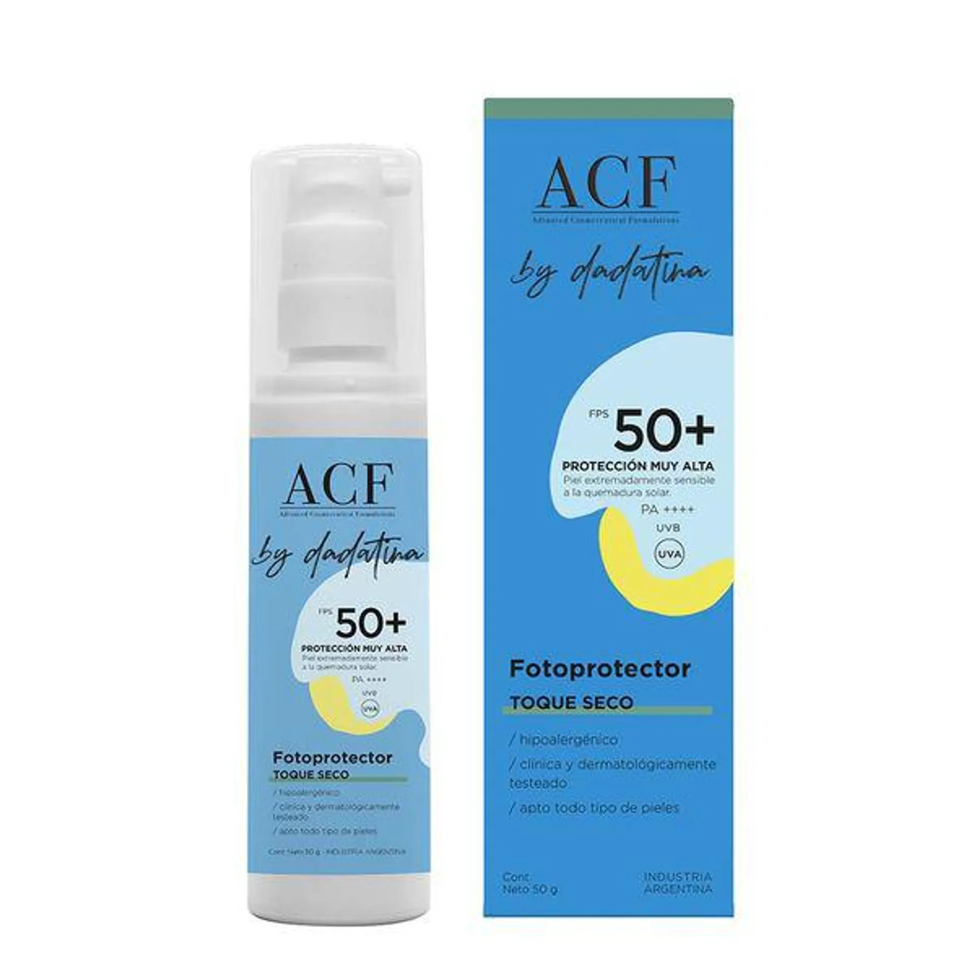 Fotoprotector Acf by Dadatina Toque Seco Fps 50 x 50 g