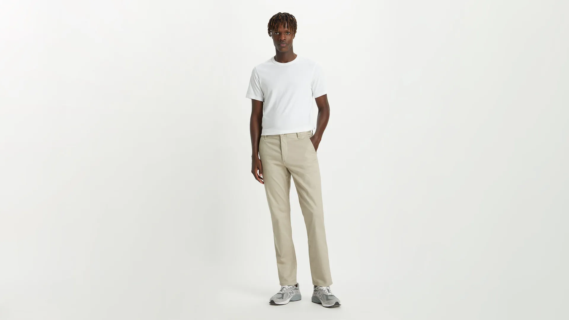 Men's Slim Fit Alpha Khaki Pants