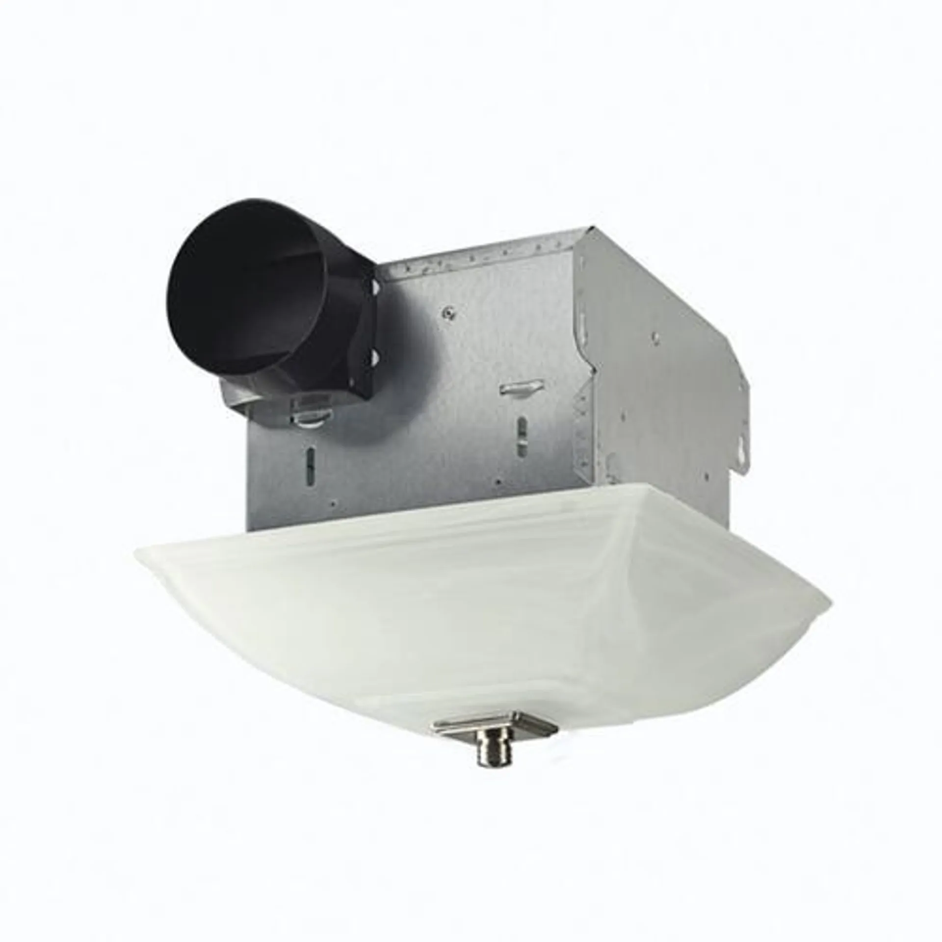 Tuscany 70 CFM Ceiling Exhaust Bath Fan with Light and Glass Globe