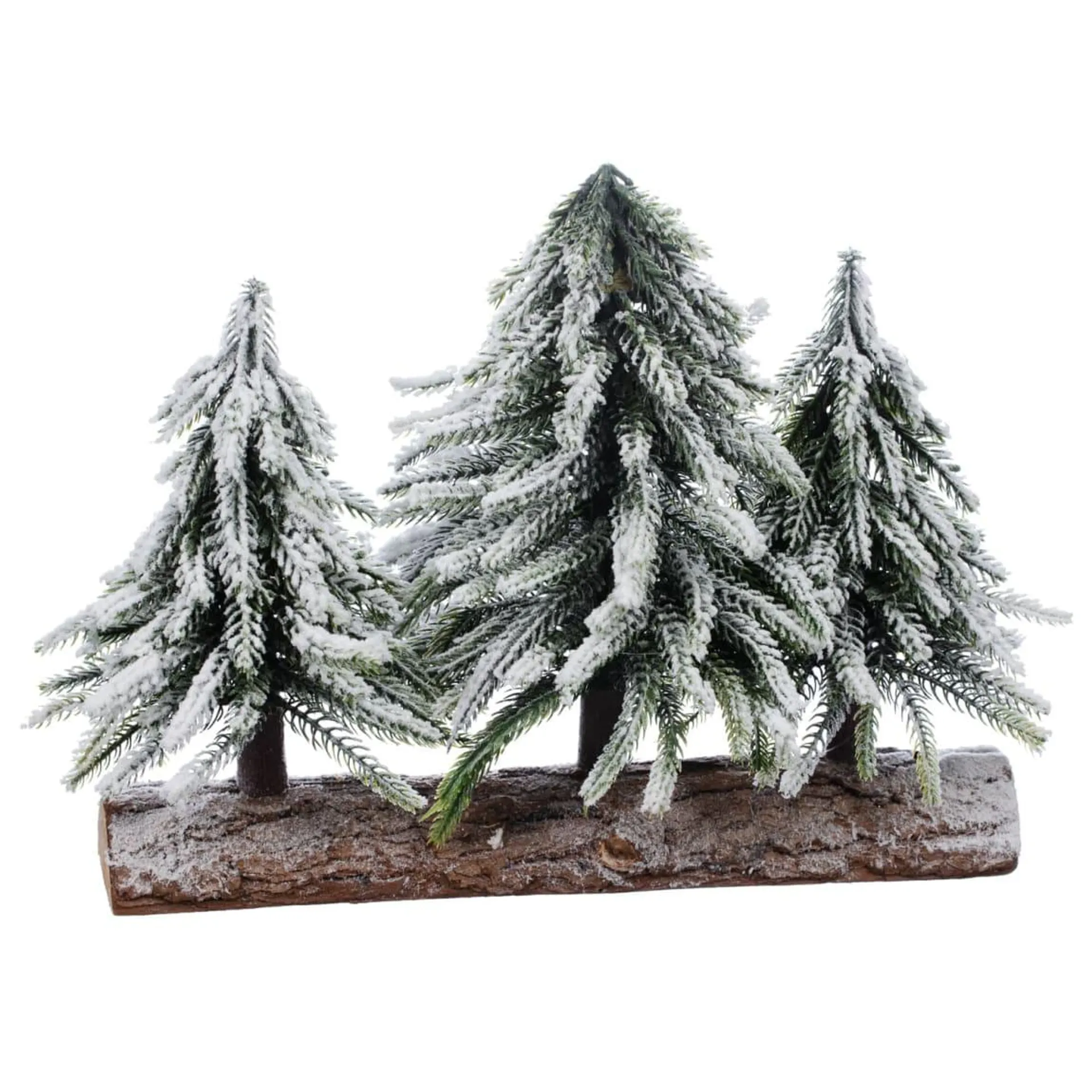 Trio of Snowy Trees 27cm