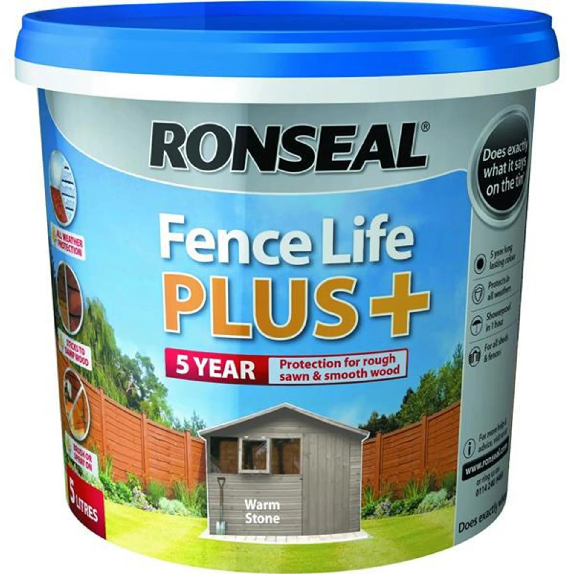Fencelife Plus Paint 5L - Warm Stone