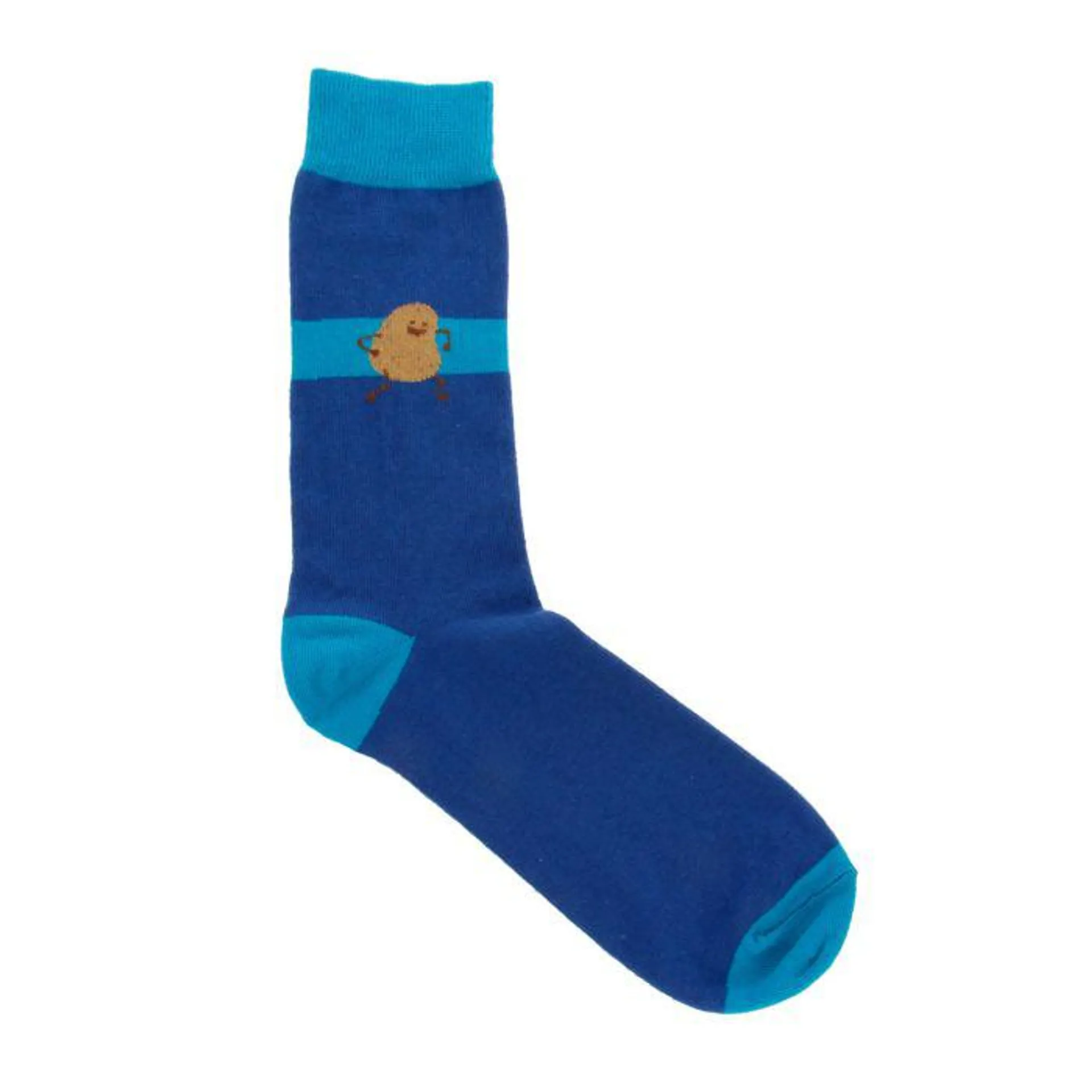 "MORNING POTATOES” BLUE HOT POTATOES SOCKS