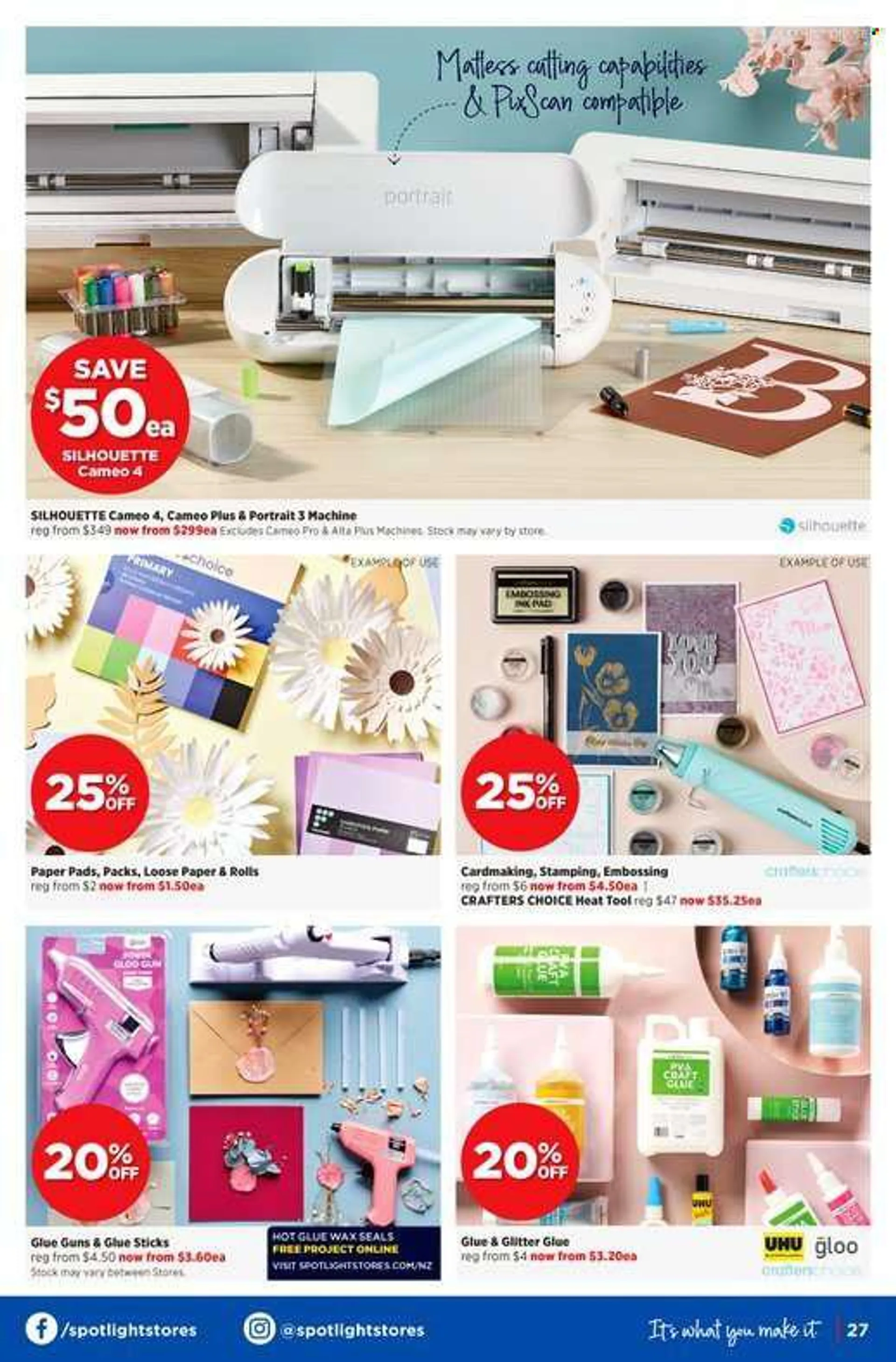 Spotlight mailer - 08.06.2022 - 26.06.2022 - Sales products - glitter, paper, sketch pad. Page 23.