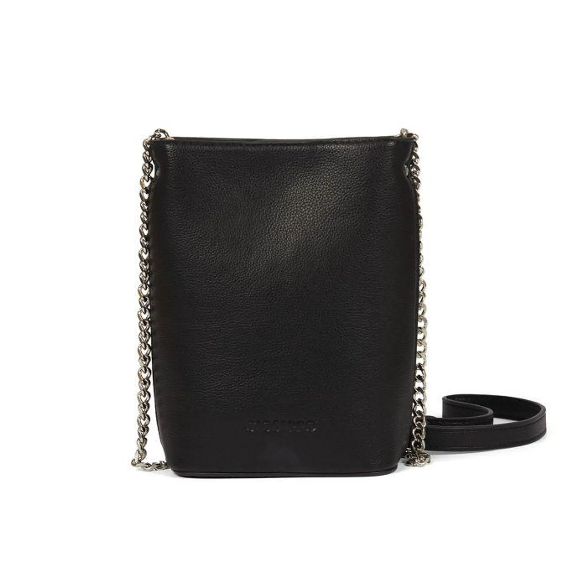 Talcy women's mini black crossbody bag with a decorative chain