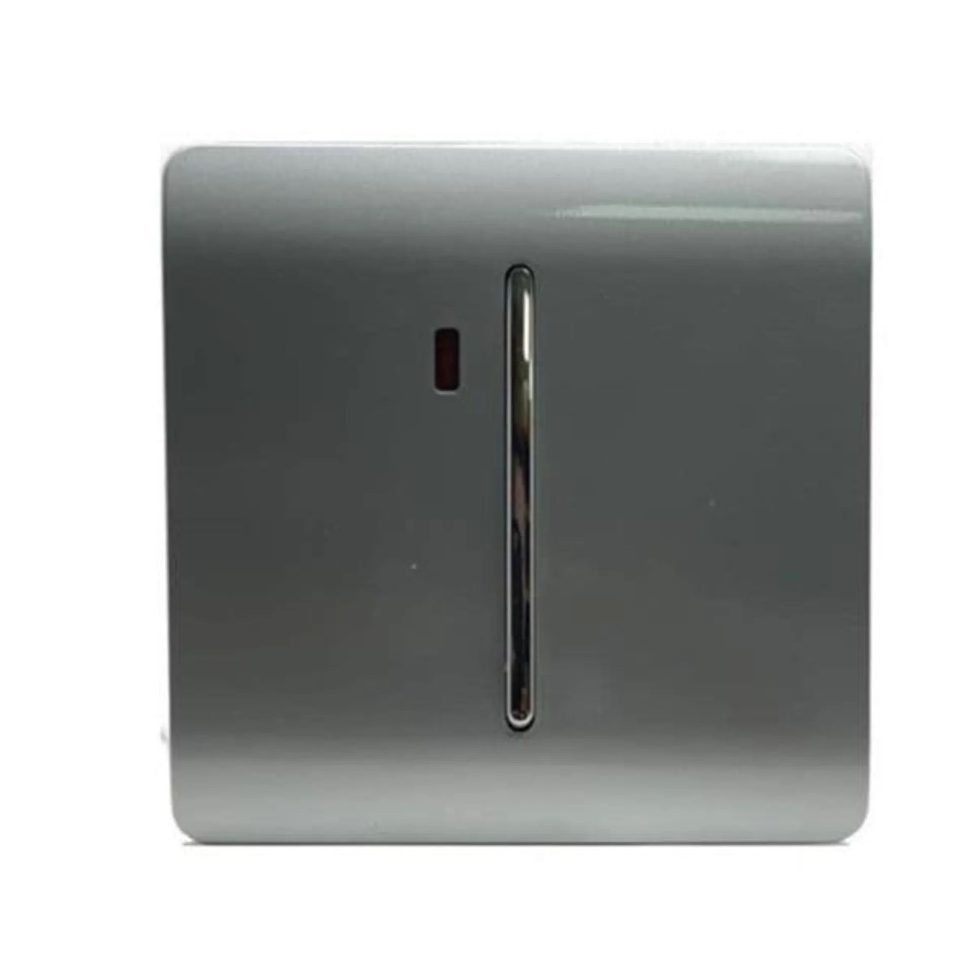 1 Gang 45 Amp Cooker Switch With Neon Silver