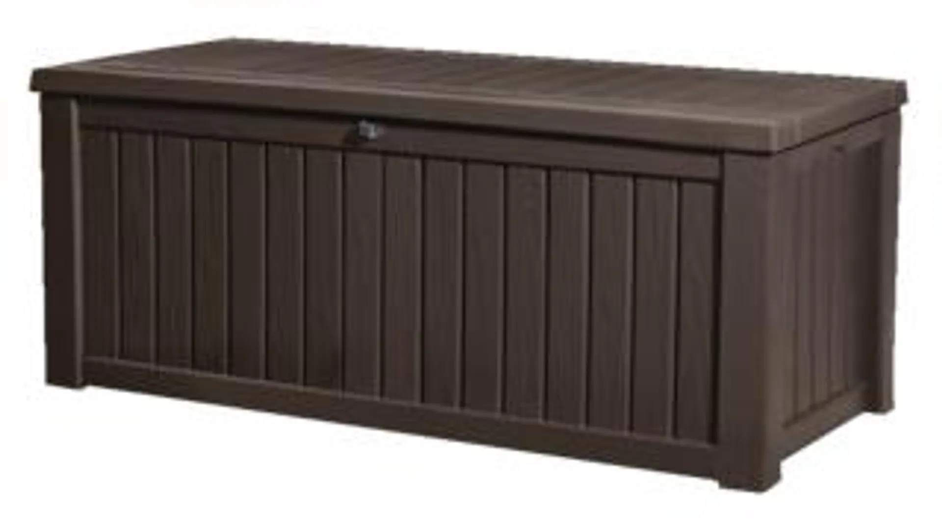 Keter Wood-Look Outdoor Storage Deck Box, X-Large, Brown, 570-L