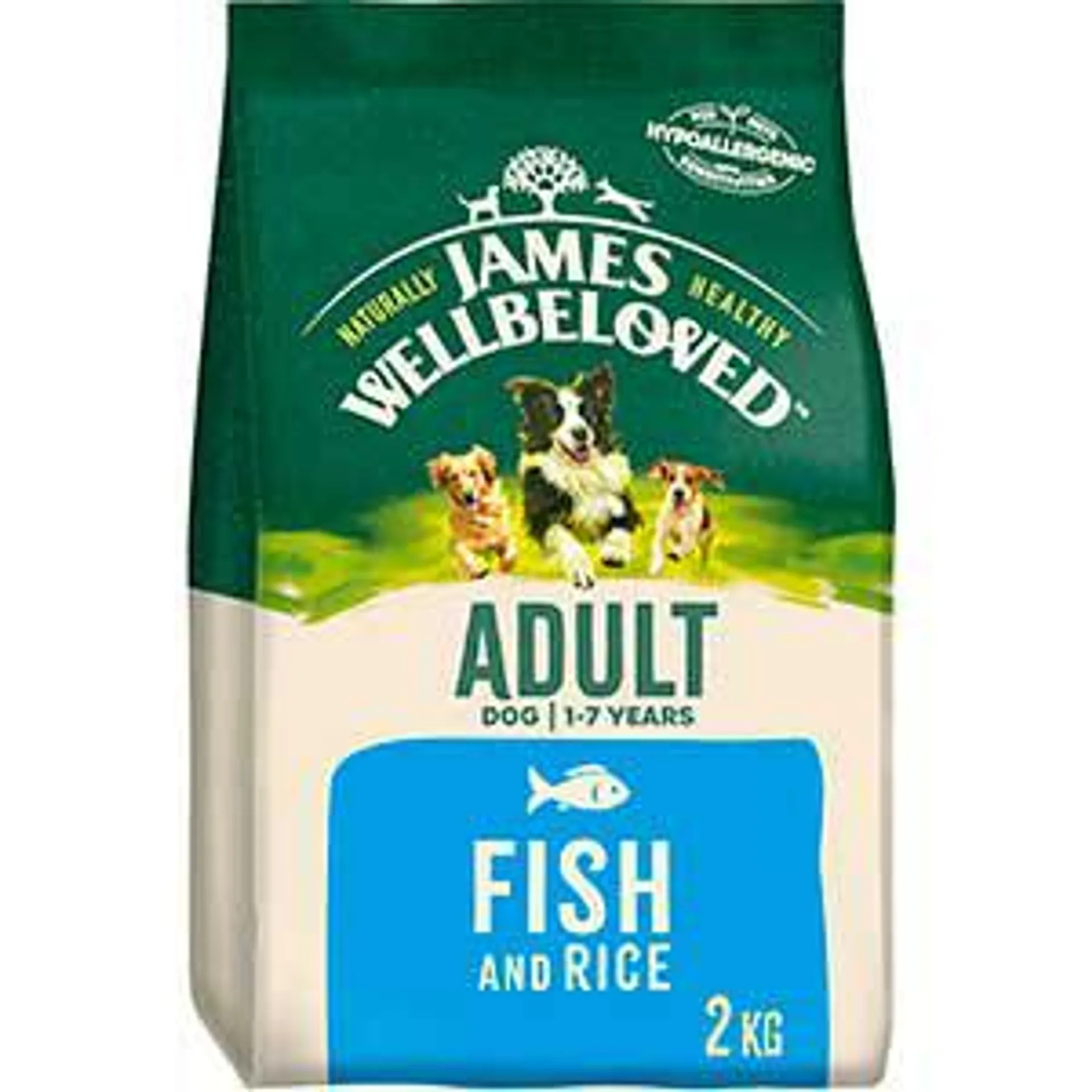 James Wellbeloved Dry Adult Dog Food Fish & Rice 2kg