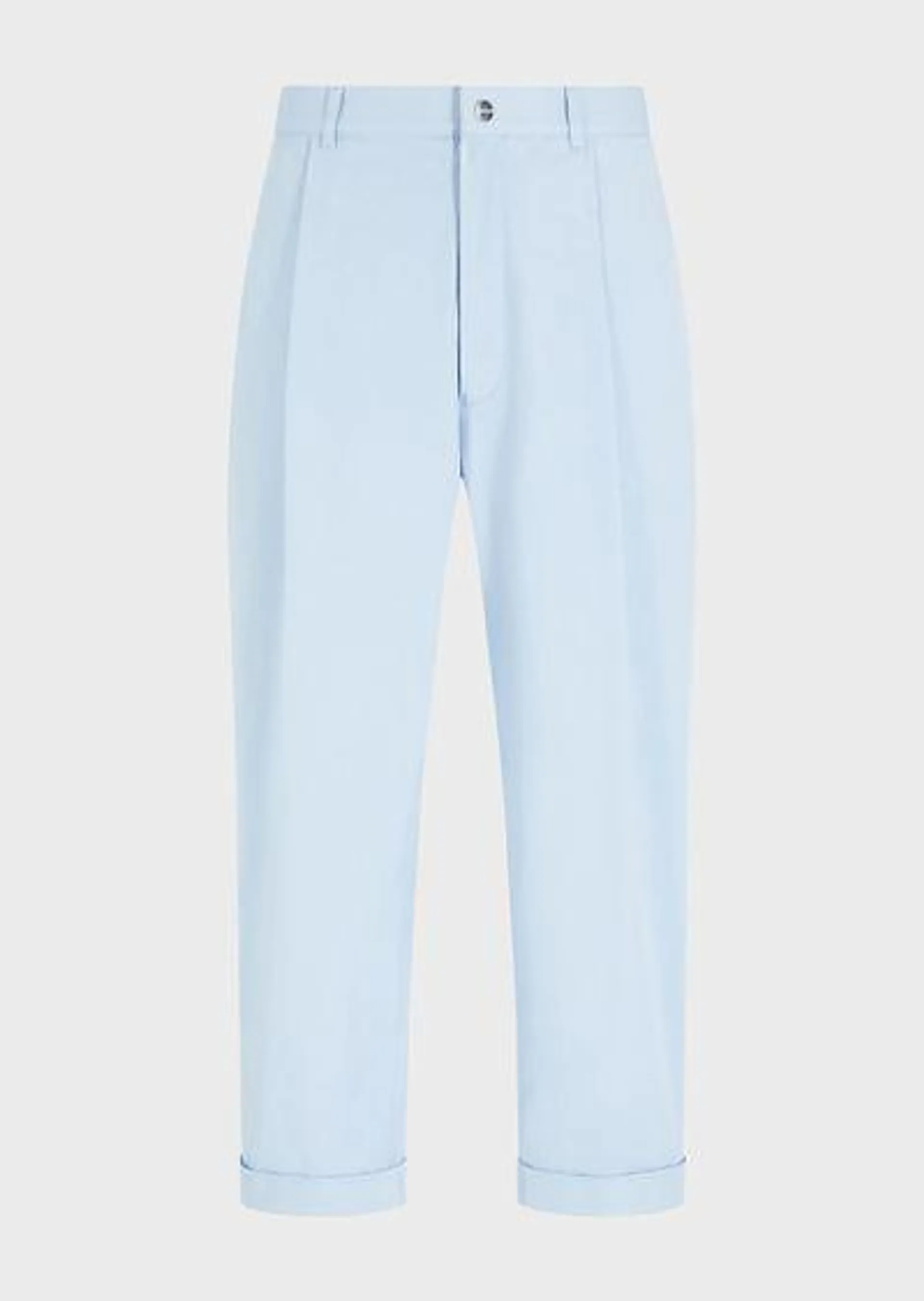 Denim Collection stretch-cotton one-dart trousers