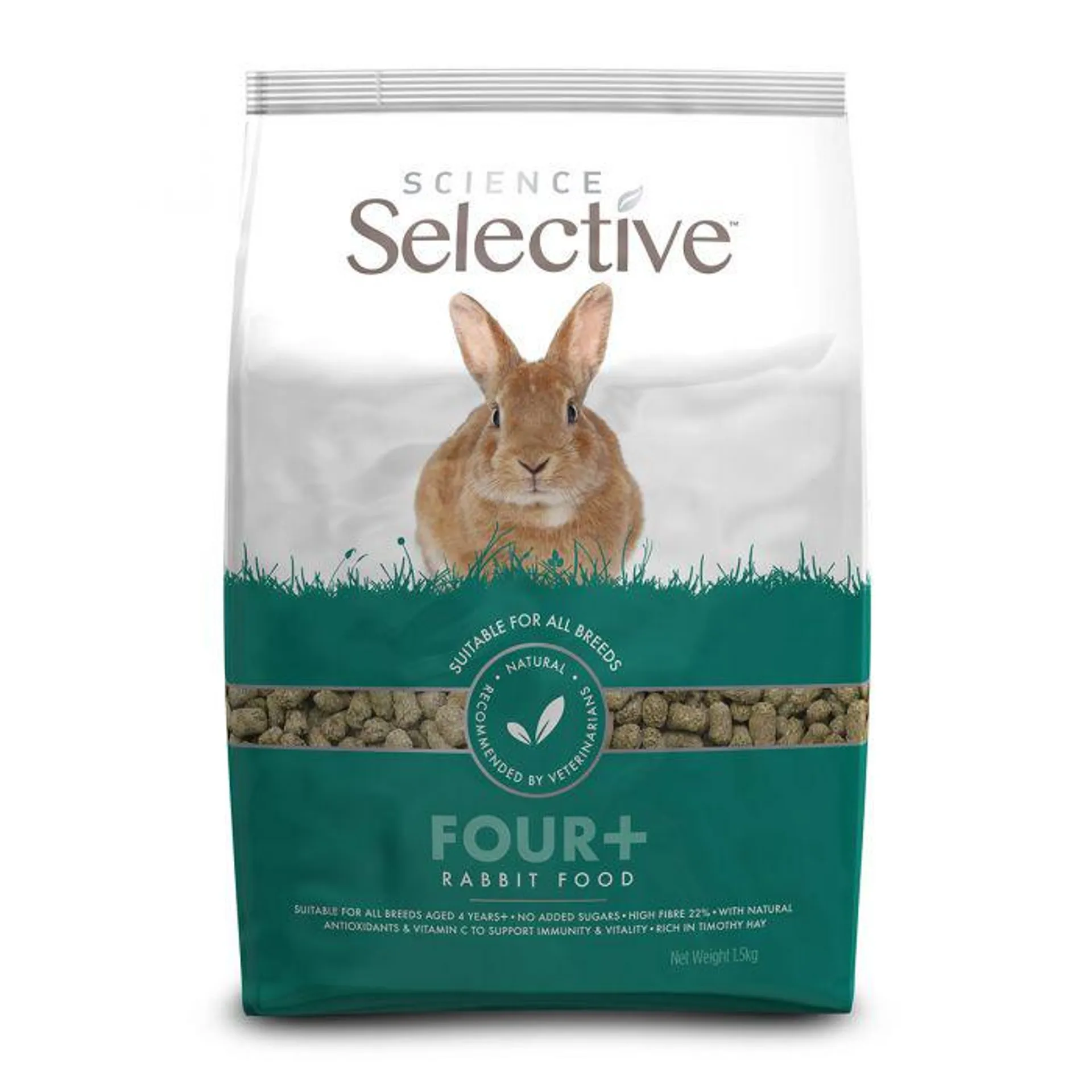 Science Selective Four+ Rabbit Food 1.5kg