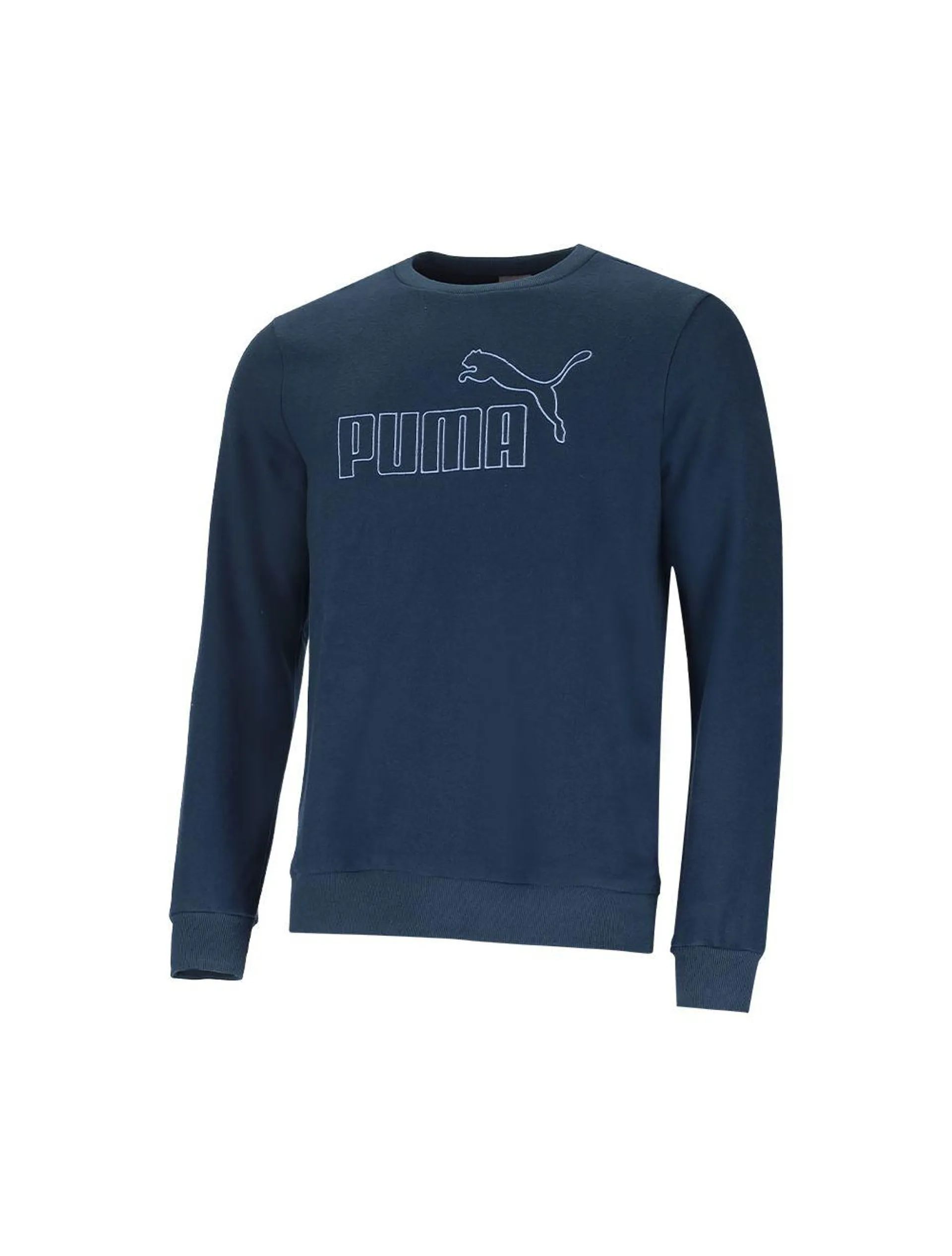 Puma Essentials Elevated Crew Sweatshirt Mens Dark Night