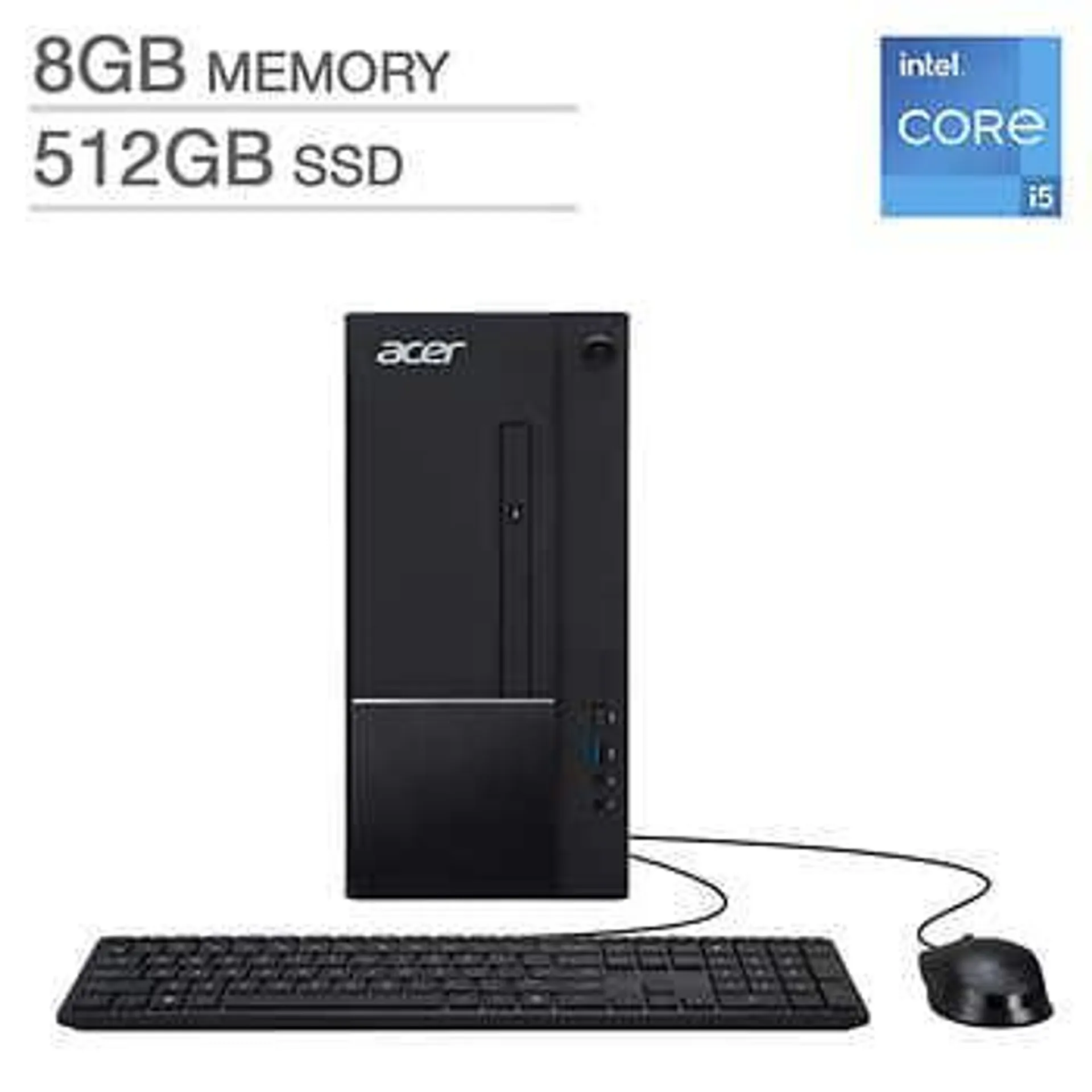 Acer Aspire Desktop - 12th Intel Core i5-12400 - Windows 11 Home