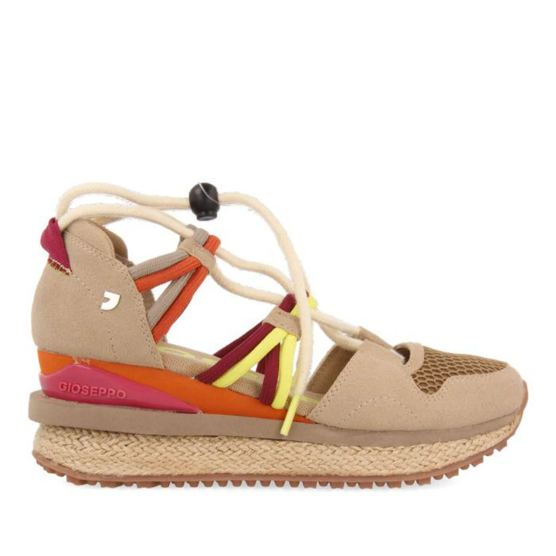 Tulare beige espadrille sneakers with wedges