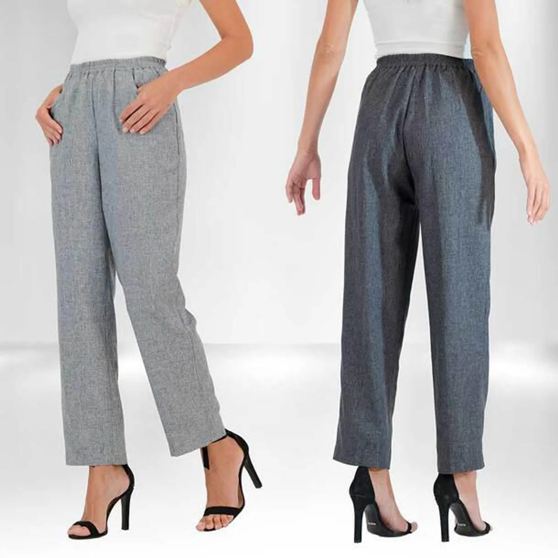 Two Pack - Crease Free Trousers