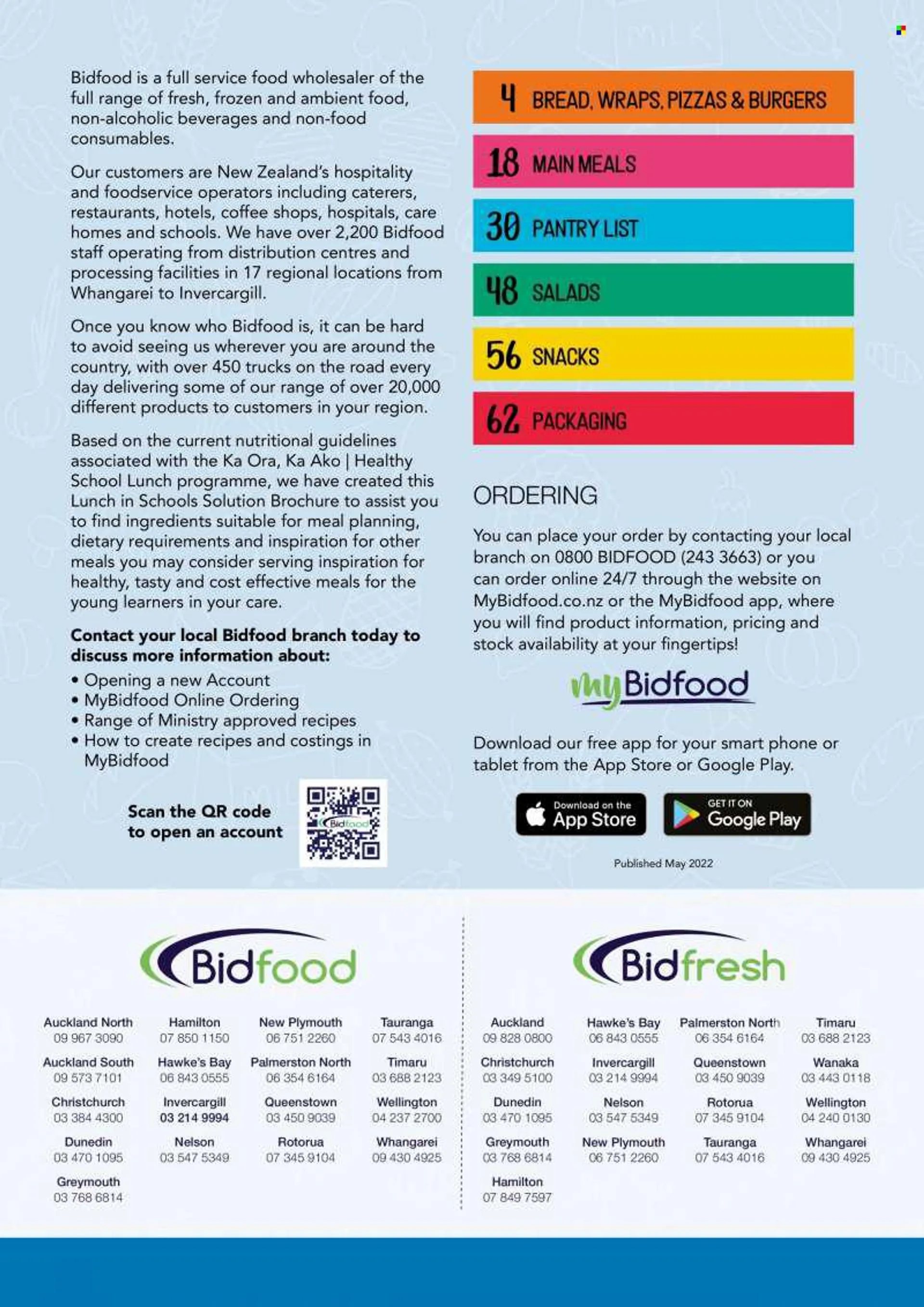 Bidfood catalogue . Page 3.
